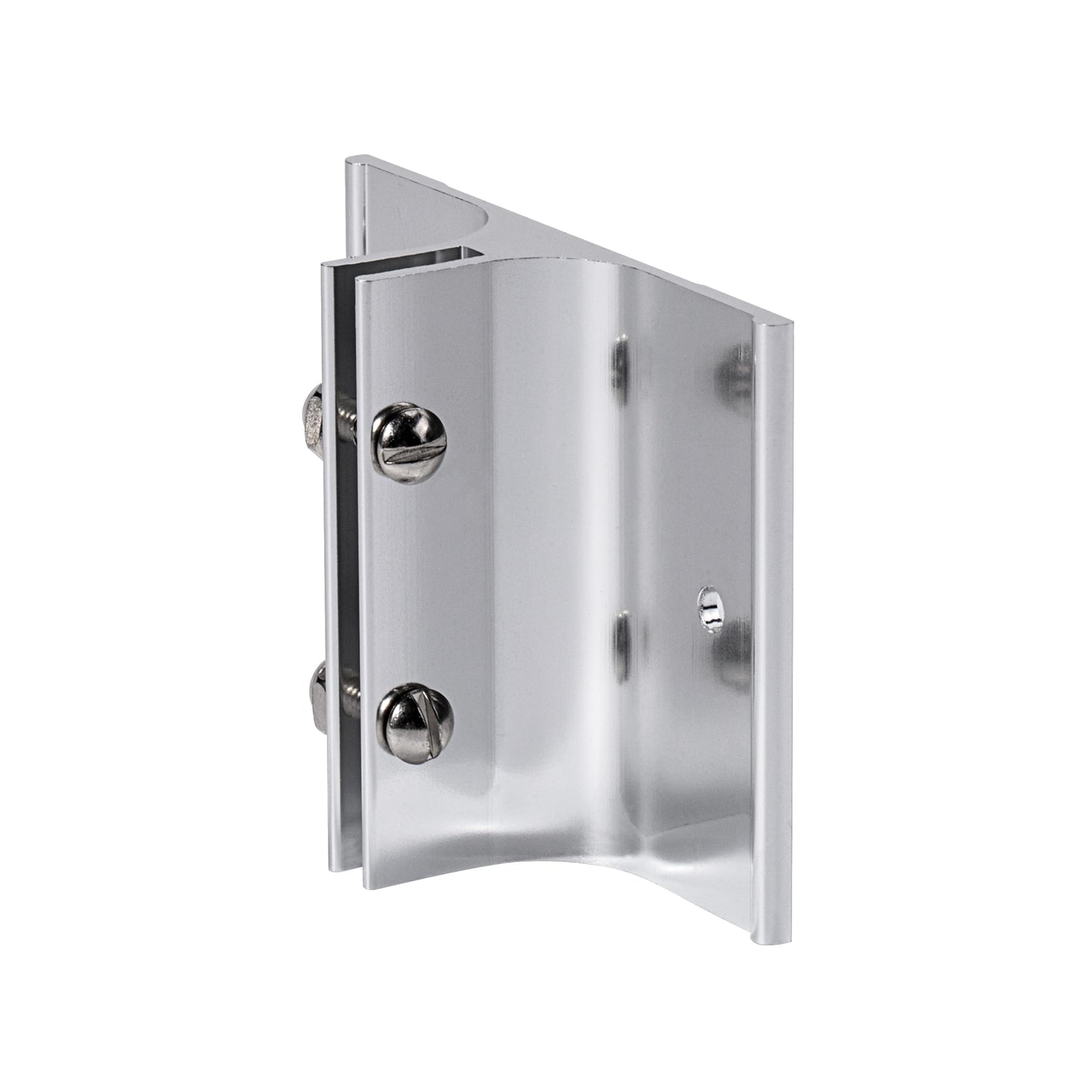 Aluminum Corridor Sign Holder, 10 Pack Direct Sign Mount Bracket, Design for Restroom, Conference Room Classic Silver Signs - 3" Length, 1/8" Substrate - Easy to Install