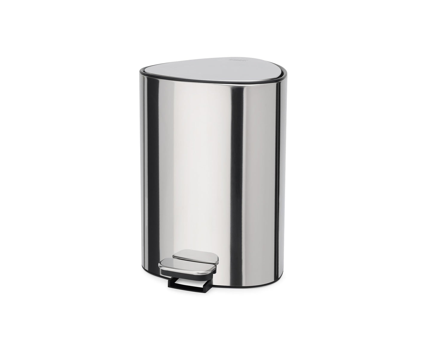 Joseph Joseph EasyStore Luxe Stainless Steel 5 Liter Pedal/1.3 Gallon Trash Can with Bin Liner Storage, Soft-Close Lid, Removable Inner Bucket, for Bathroom, Bedroom, Office