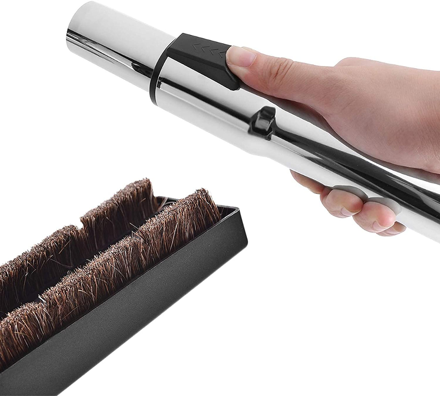 Eagles Hardwood Floor Brush with 1-1/4" Extension Wands Remplacement for Most Vacuum Cleaner Accepting 1-1/4" Attachment-100cm/39inch