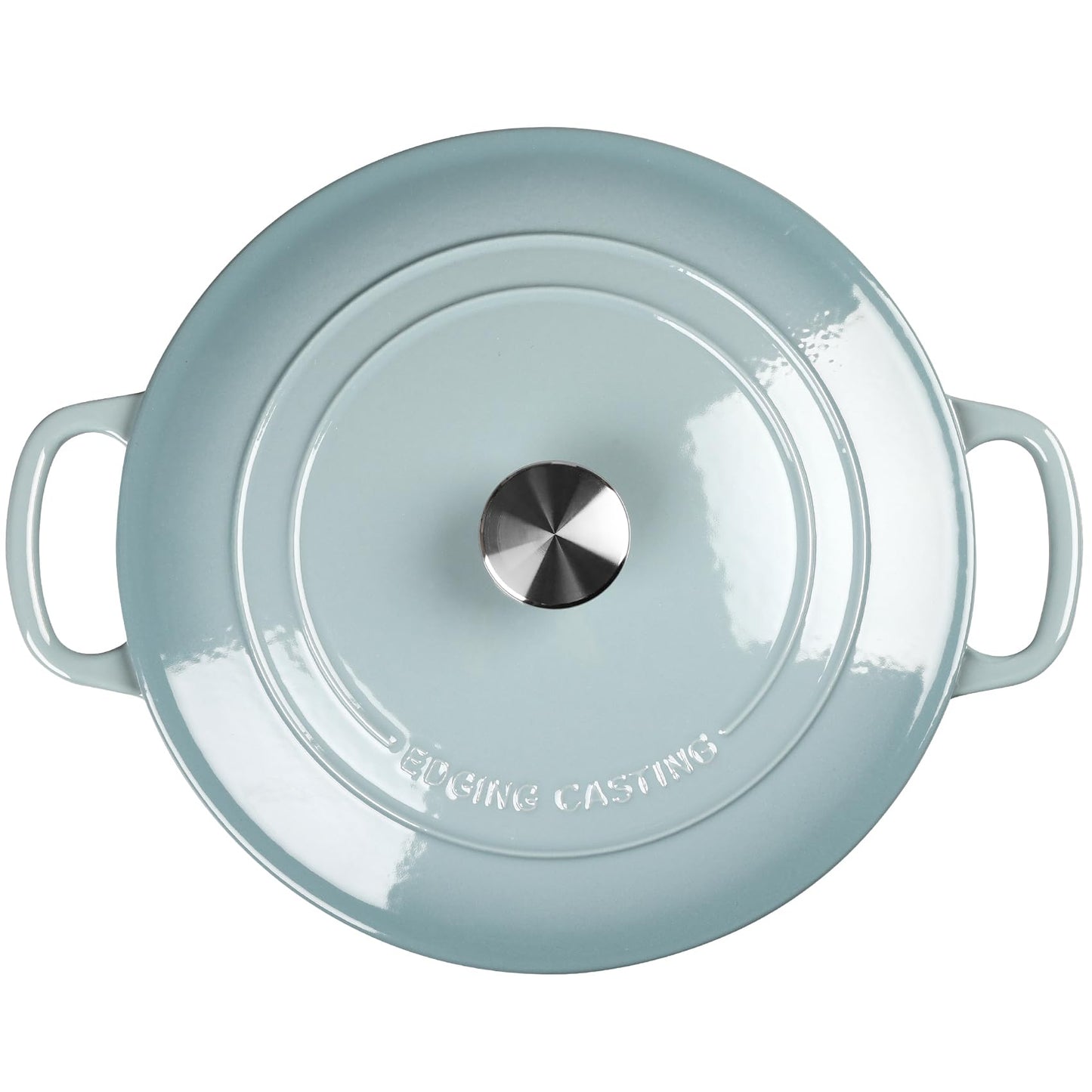 EDGING CASTING Enameled Dutch Ovens Cast Iron Dutch Oven Pot with Lid for Bread Baking, Cook, Dual Handle, 7 Quart, Seasalt