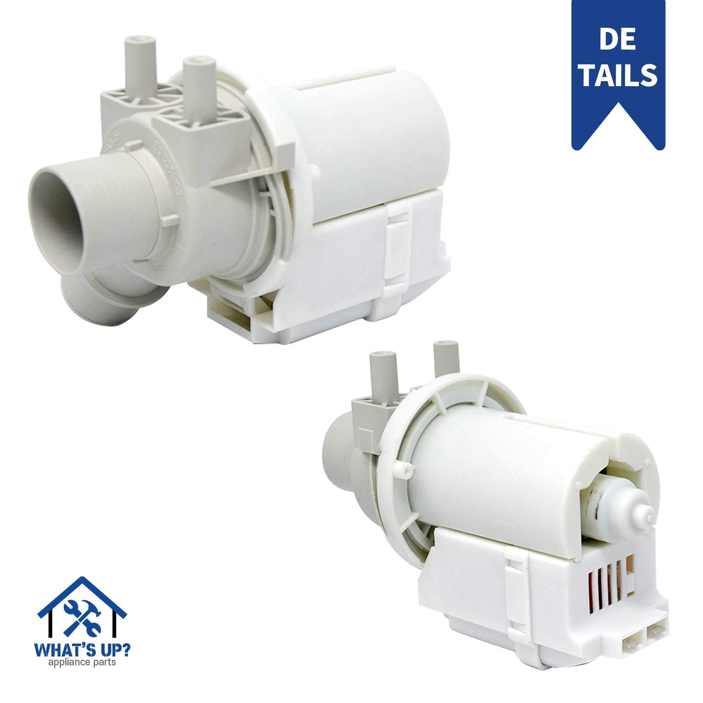 [What's up?] 4681EA1007A DP040-012 Pump Washer Drain Pump OEM Compatible With LG WT1201CV WT1201CW WT4870CW Etc. Kenmore 79631513210, Part Number: AP5672914 EAP7785119 PS7785119