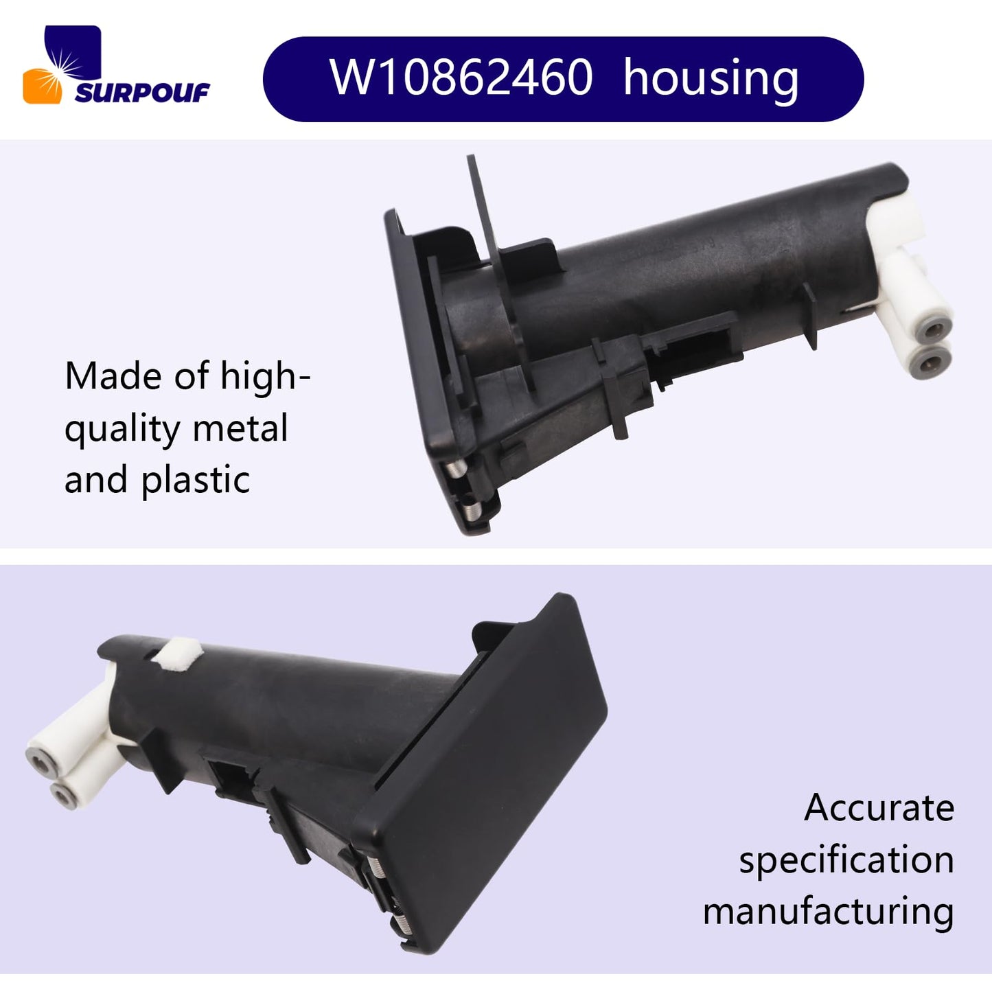 W10862460 Housing W10350063 W10778315 WPW10350063 Compatible with Whirlpool Replace 4455134 AP6027275 PS11759606 EAP11759606