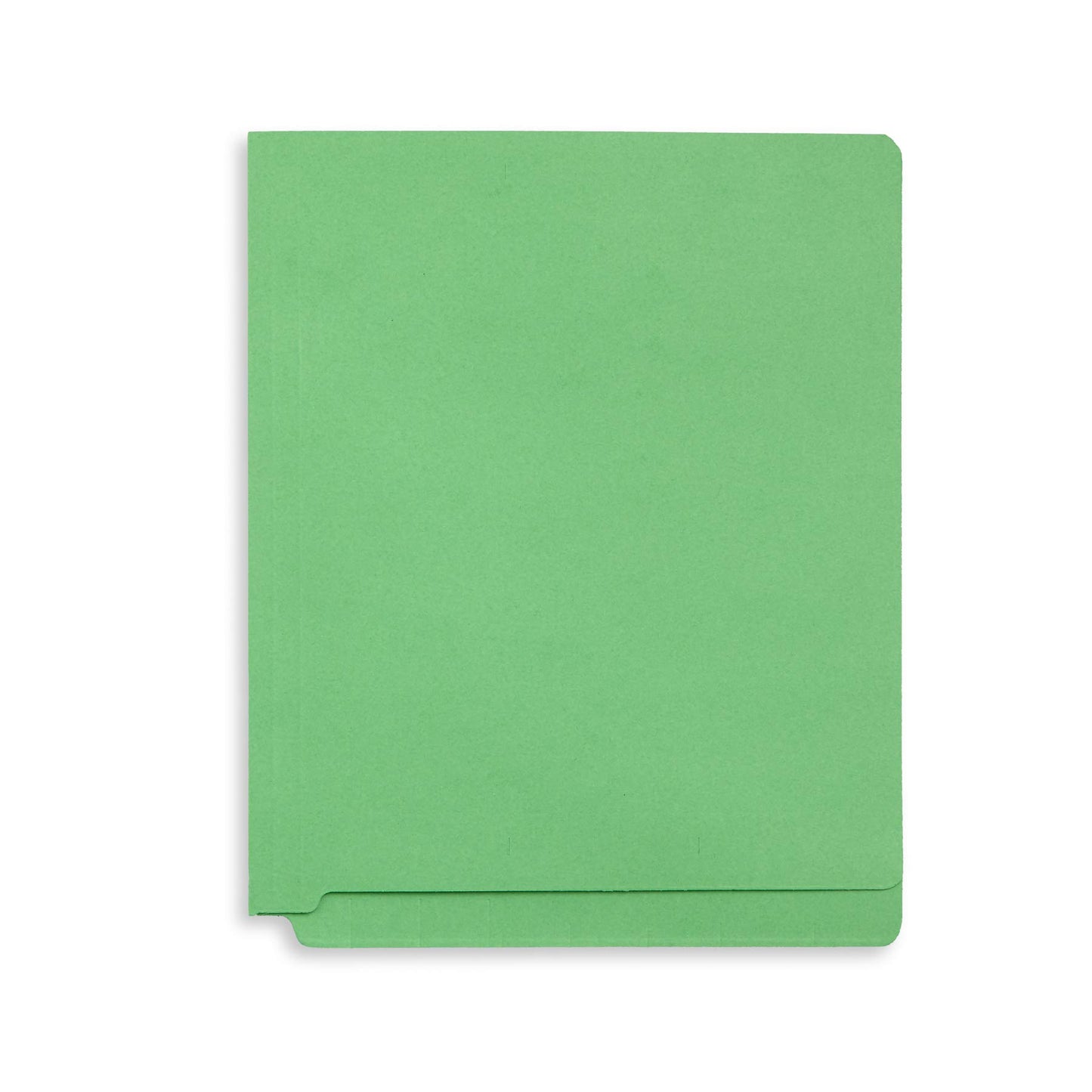 50 Green End Tab Fastener File Folders - Reinforced Straight Cut Tab - Durable 2 Prongs Designed to Organize Standard Medical Files, Receipts, Office Reports, and More - Letter Size, Green, 50 Pack