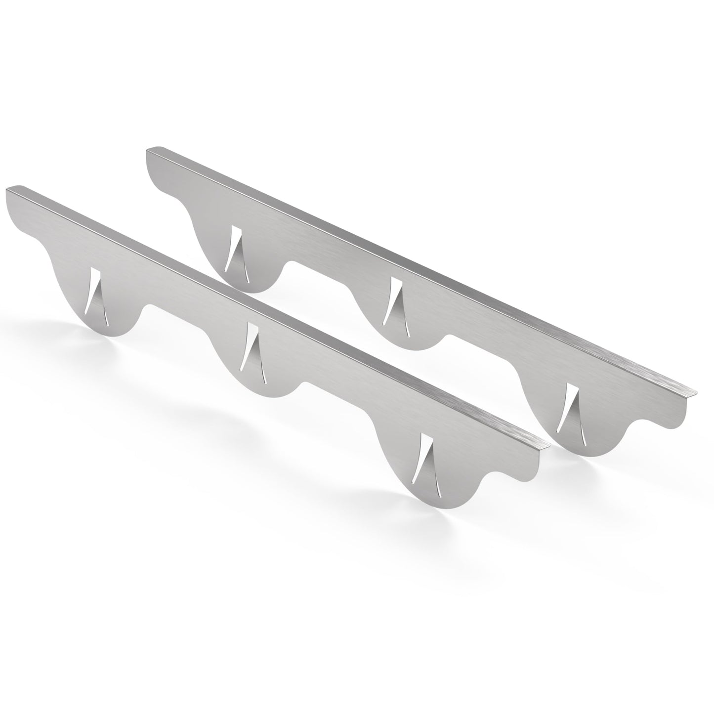 Linda’s Essentials Stove Gap Covers 316 Stainless Steel, Heat Resistant Oven Gap Filler Seals Spaces Between Stovetop and Counter, 25.4 Inches, Silver(Steel), 2 Pack