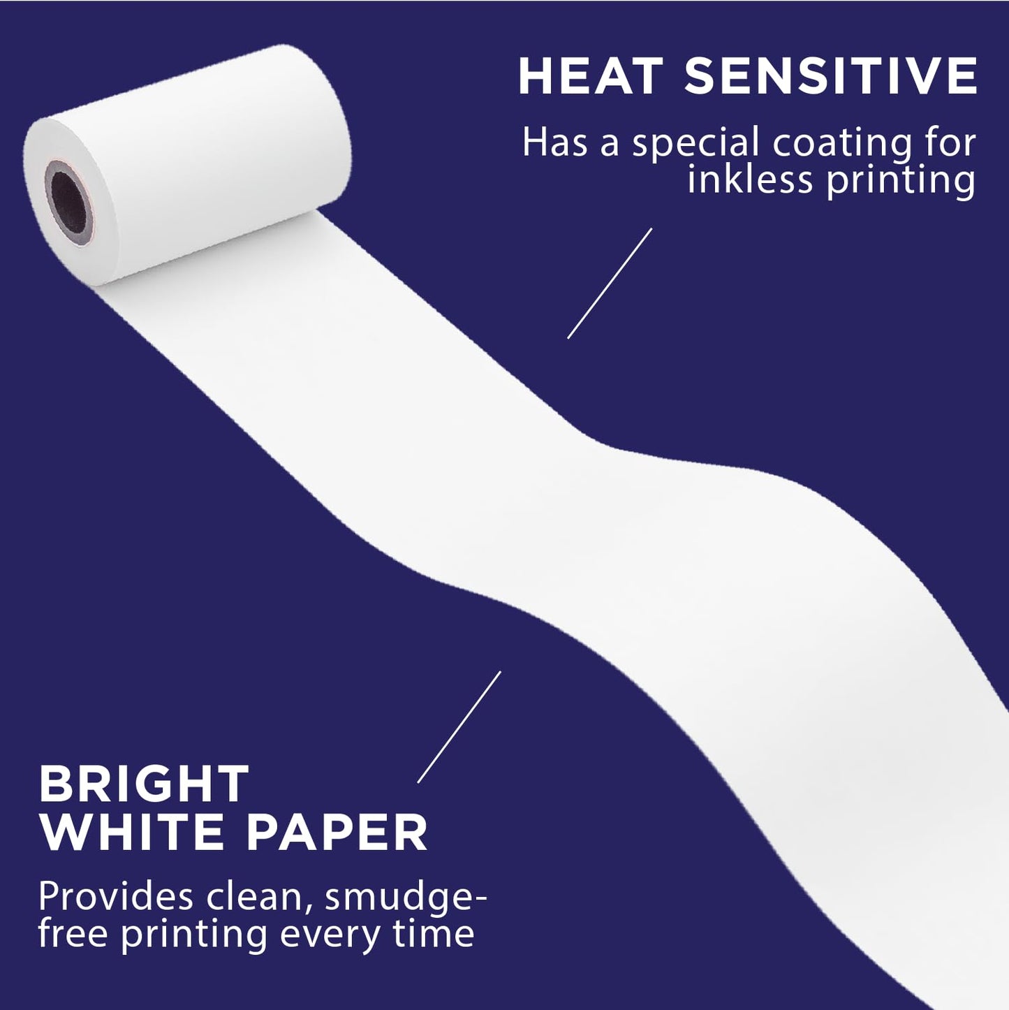 Thermal Receipt Paper for Dejavoo Terminal by Paper Planet | 30 Rolls | P1, P3, P8, QD1, QD2, QD4, Z8, Z9, Z11