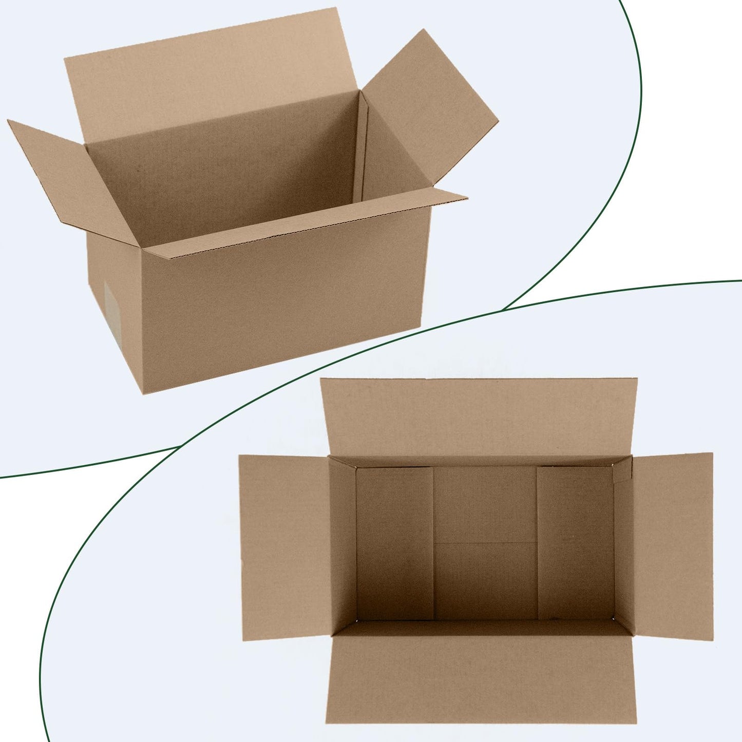 HESESOH 10x6x6 Inches Shipping Boxes Set of 40, Brown Corrugated Cardboard Box Literature Mailer for Packing Small Business