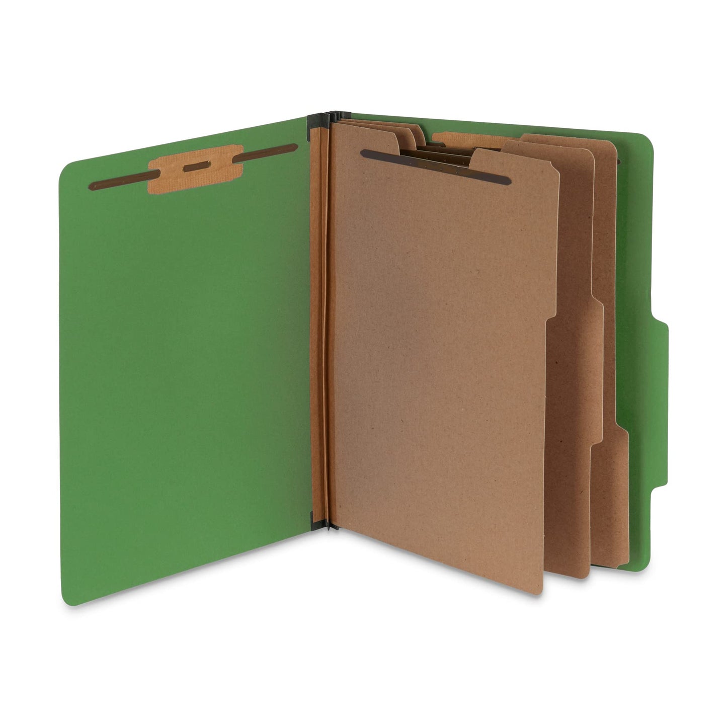 Blue Summit Supplies Green Classification Folders, 3 Dividers, Letter Size with 2 Inch Expansions, Use for Organizing Medical Records & Client Files, 10 Pack