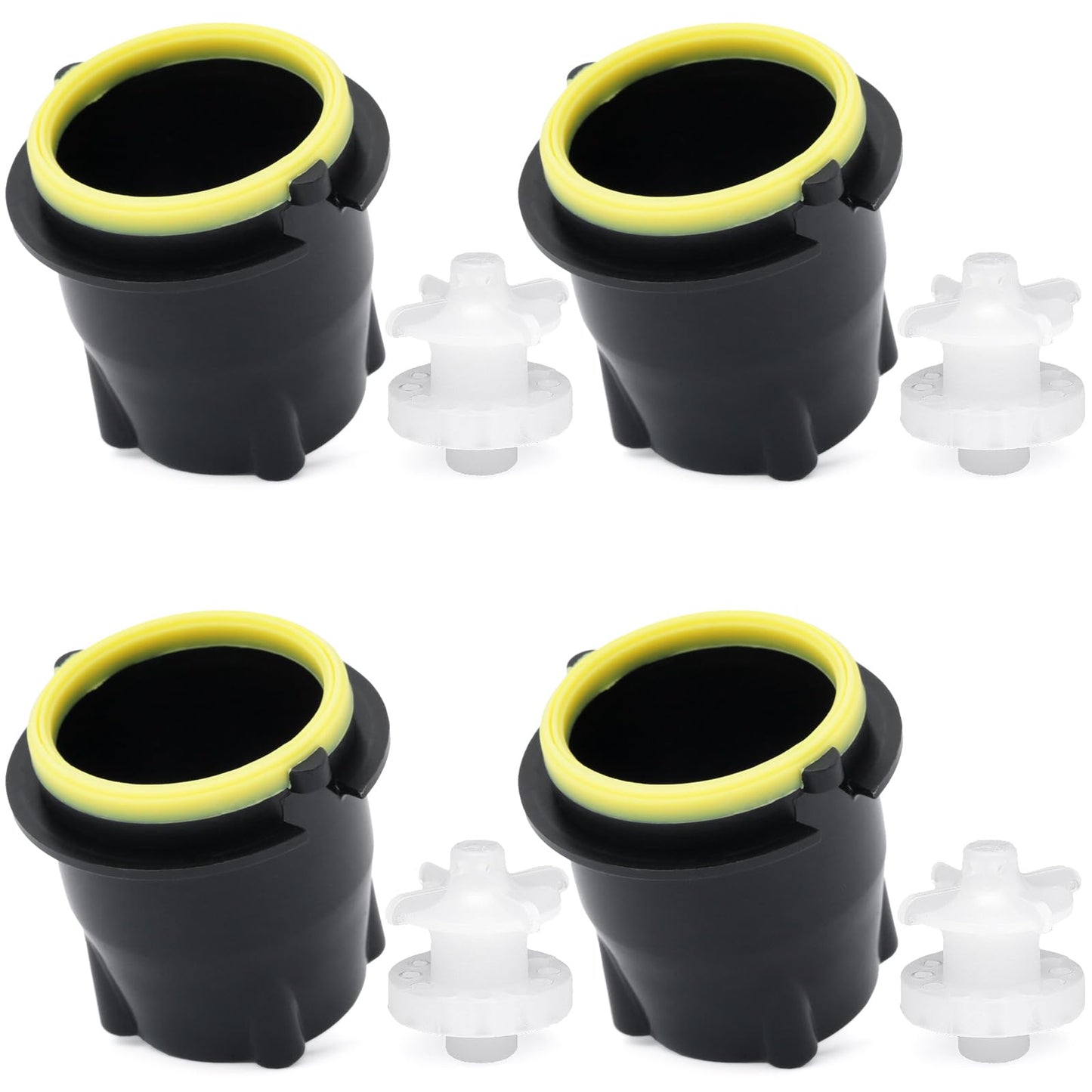 VAINELY 8 Pcs LEV 3.0 28545 Valve Nozzle and 28368 Diffuser Internal Mixer Part Kit Replacement for Cola Machine for Soda Maker for Juice Carbonated Beverage Dispensers, Inner Outer Valve Repair