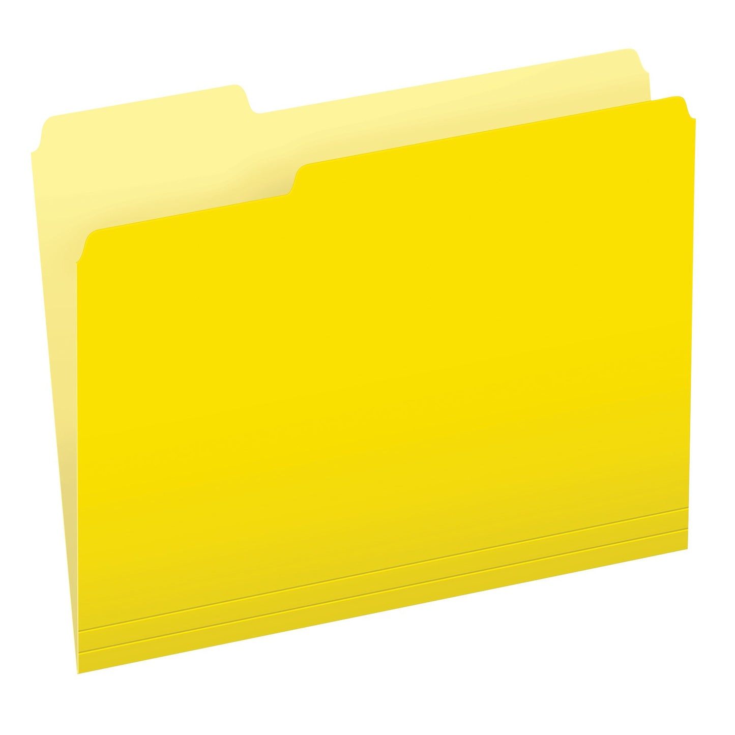 Pendaflex Two-Tone Color File Folders, Letter Size, Yellow, 1/3 Cut, 100 per box (152 1/3 YEL)