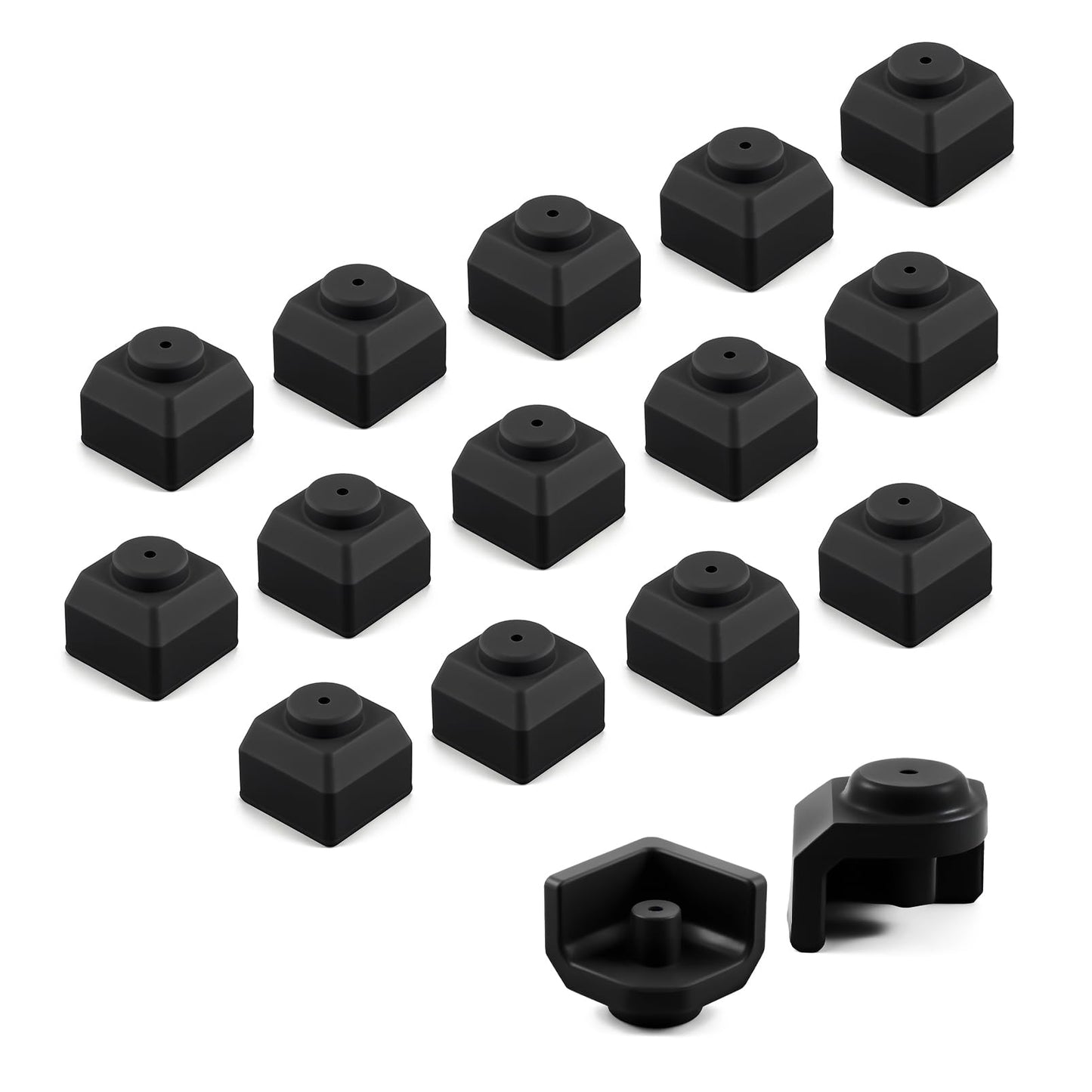 16 Pcs W11550692 Grate Rubber Feet Stove Replacement Parts for Whirlpool Kitchenaid Jennair Maytag Gas Range Stove Bumpers Feet JGCP436HM00 JGCP436HL00 Burner Cooktop Grates Foot Rubber Pads Kit