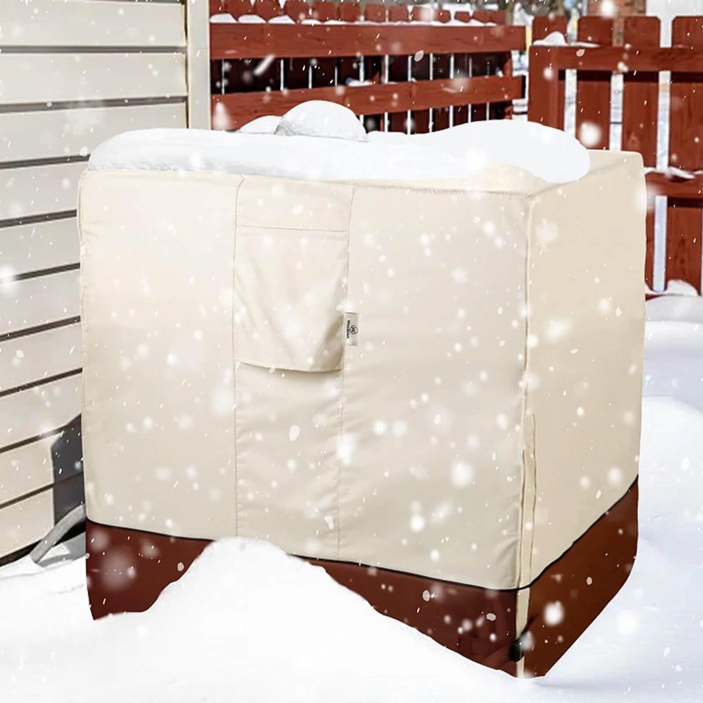 Westblue Air Conditioner Cover for Outside Units-Durable 600D AC Cover for Outside Unit Waterproof & Resistant AC Unit Covers Outdoor Central Square Fits up to 32x32x30 inches