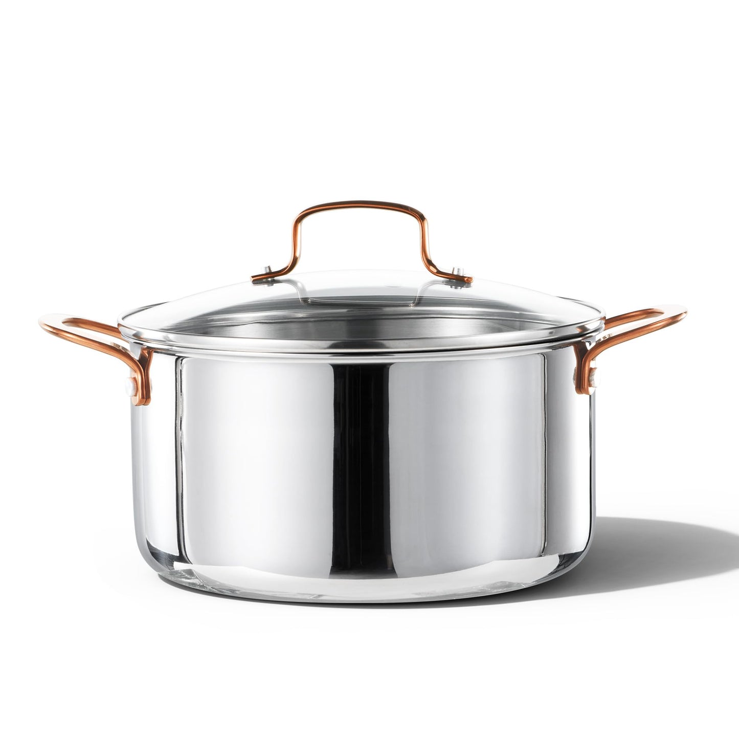 CAROTE 8 Qt Tri-Ply Stainless Steel Stockpot, Non-Toxic Stock Pot with Lid, Soup Pot for Pasta, Even Heating, Oven Safe, Induction, Ceramic and Gas Cooktops Compatible, Sliver, Mothers Day Gifts