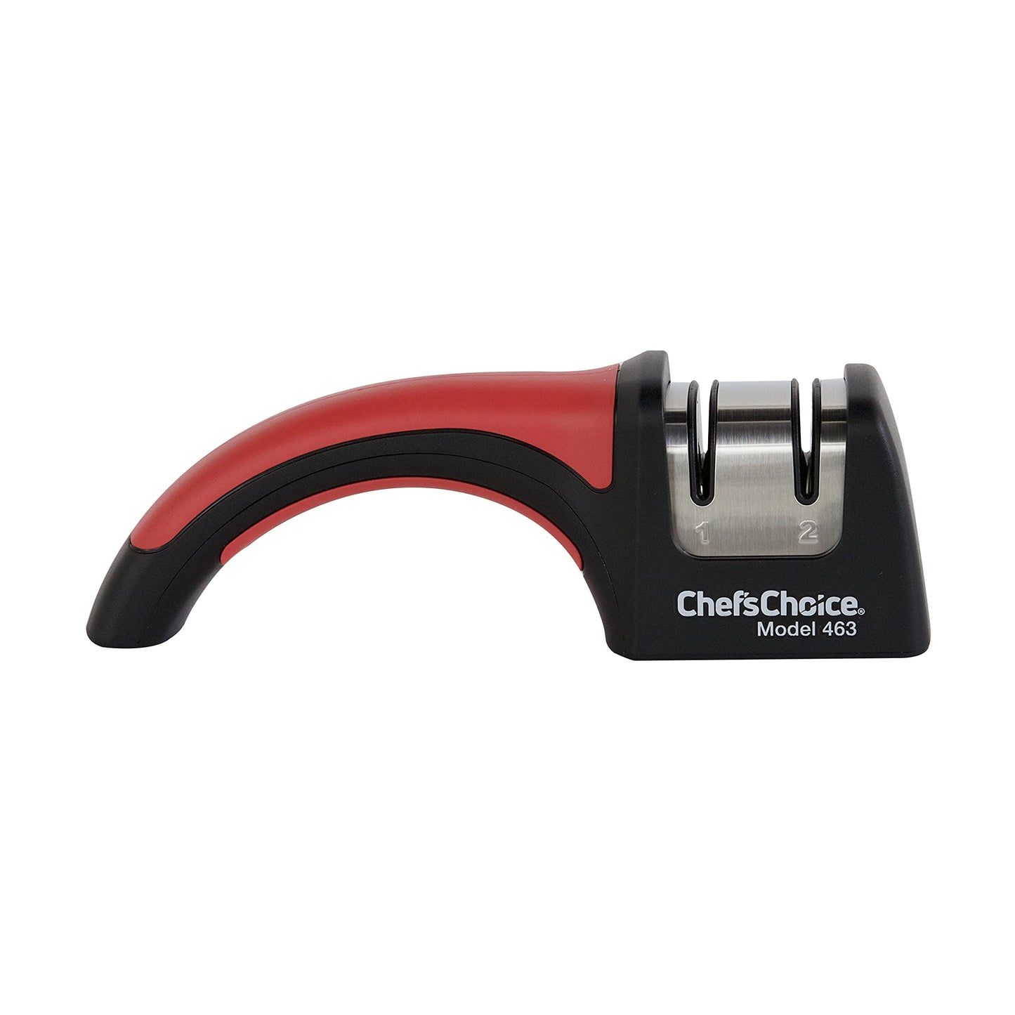 Chef'sChoice Professional Manual Knife Sharpeners Pronto Hone for 15-Degree Straight-Edge and Serrated Knives with Precise Angle Control & Compact Footprint, 2 Stage, Black