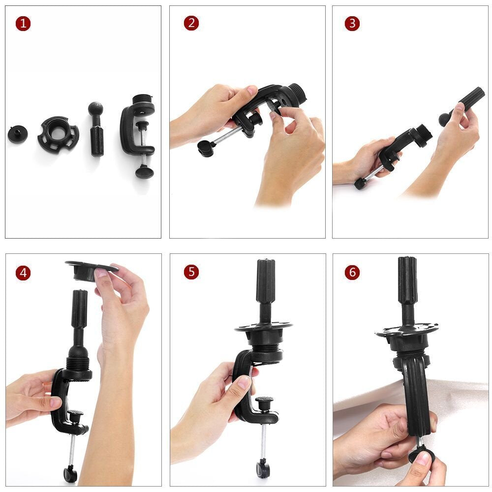 Mannequin Head with 100% Human Hair, TopDirect 18" Dark Brown Real Hair Cosmetology Mannequin Head Hair Styling Hairdressing Practice Training Doll Head with Clamp Holder and Tools