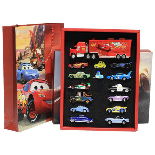15 Pcs Car 2 3 Toys, Movie Diecast Car, Extremely Ritualistic Gift Sets for Children, Birthday Gifts for Children Over 3 Years Old