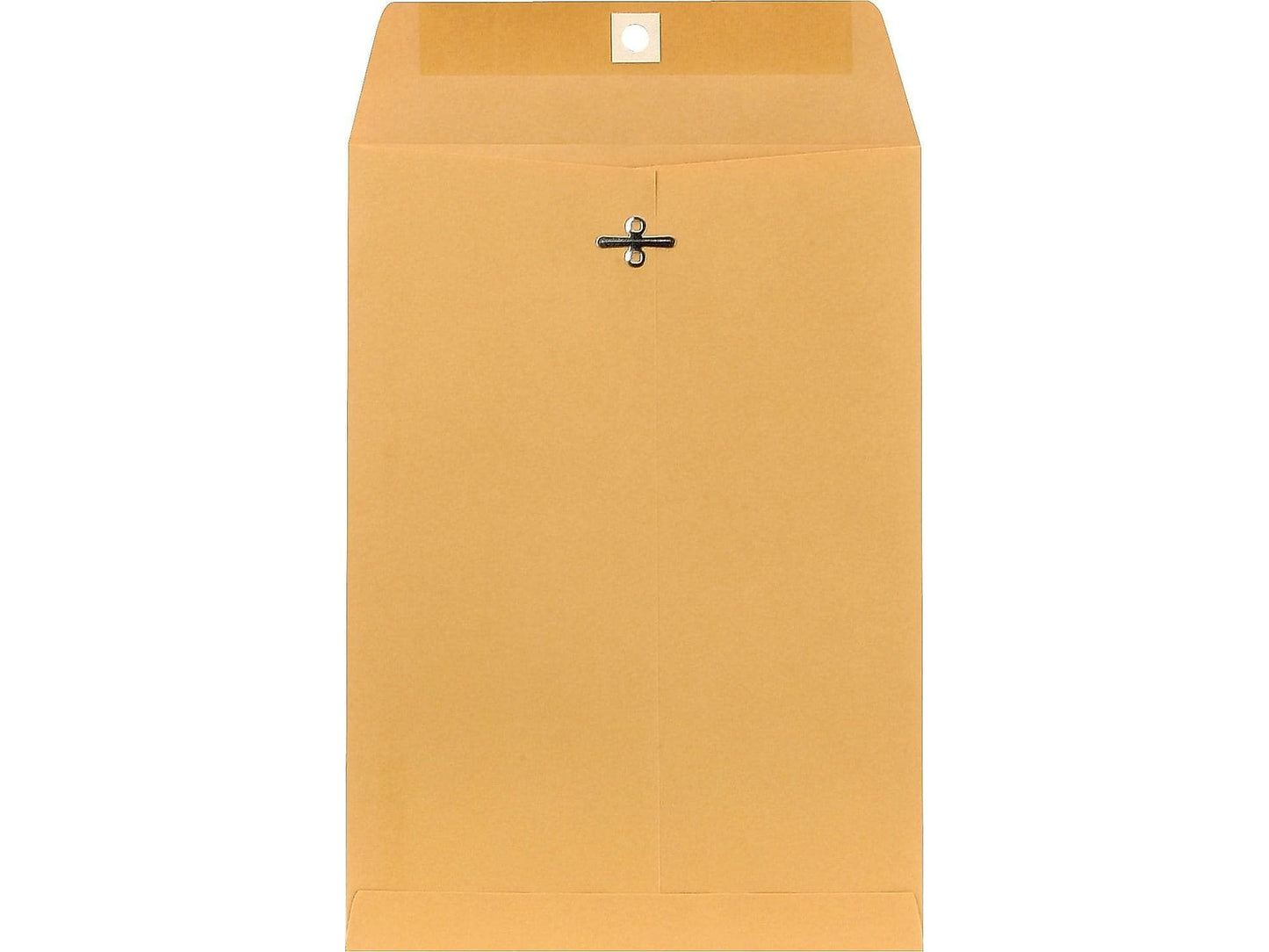 Staples 7.5 x 10.5 Kraft Clasp Envelopes, Brown, Reinforced Metal Clasp & Gummed Seal, Heavyweight Mailers, 100/Box