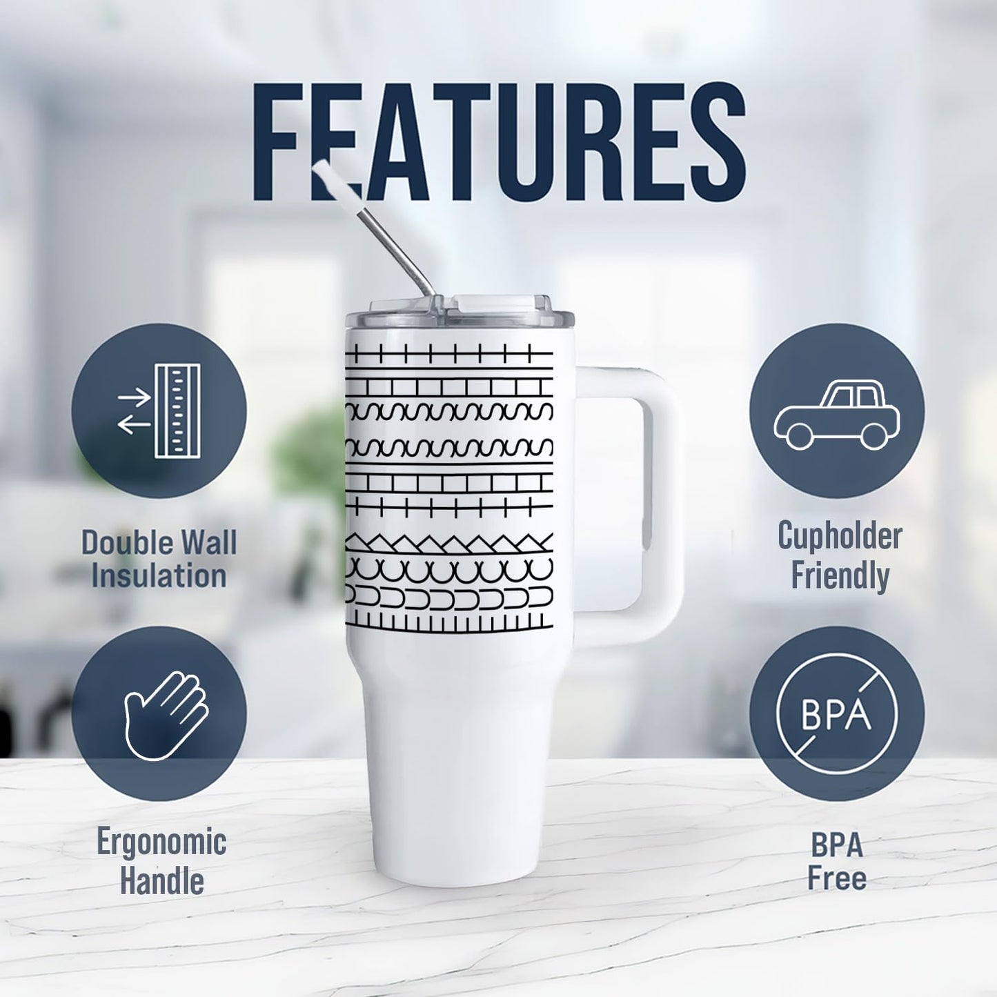 Hidden Message Tumbler - 40 oz Big Swig, Funny Tumbler with Handle, F This S Cup, Funny Coffee Cup, Secret Message, Sarcastic Coworker Gifts, Gifts for Women, Novelty Drinkware, For Her, What the F