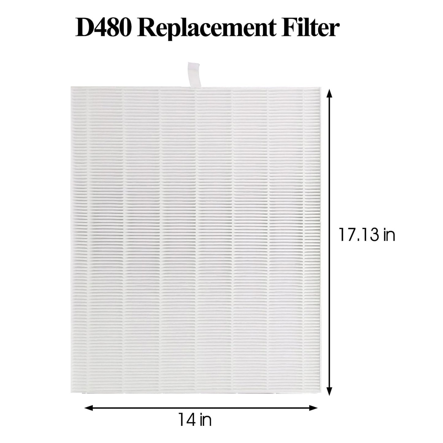 3 Pack D480 Replacement Filter Compatible with Winix D480 Air Cleaner Purifier, True HEPA D4 Filter, Part Number 1712-0100-00, F ilter D4