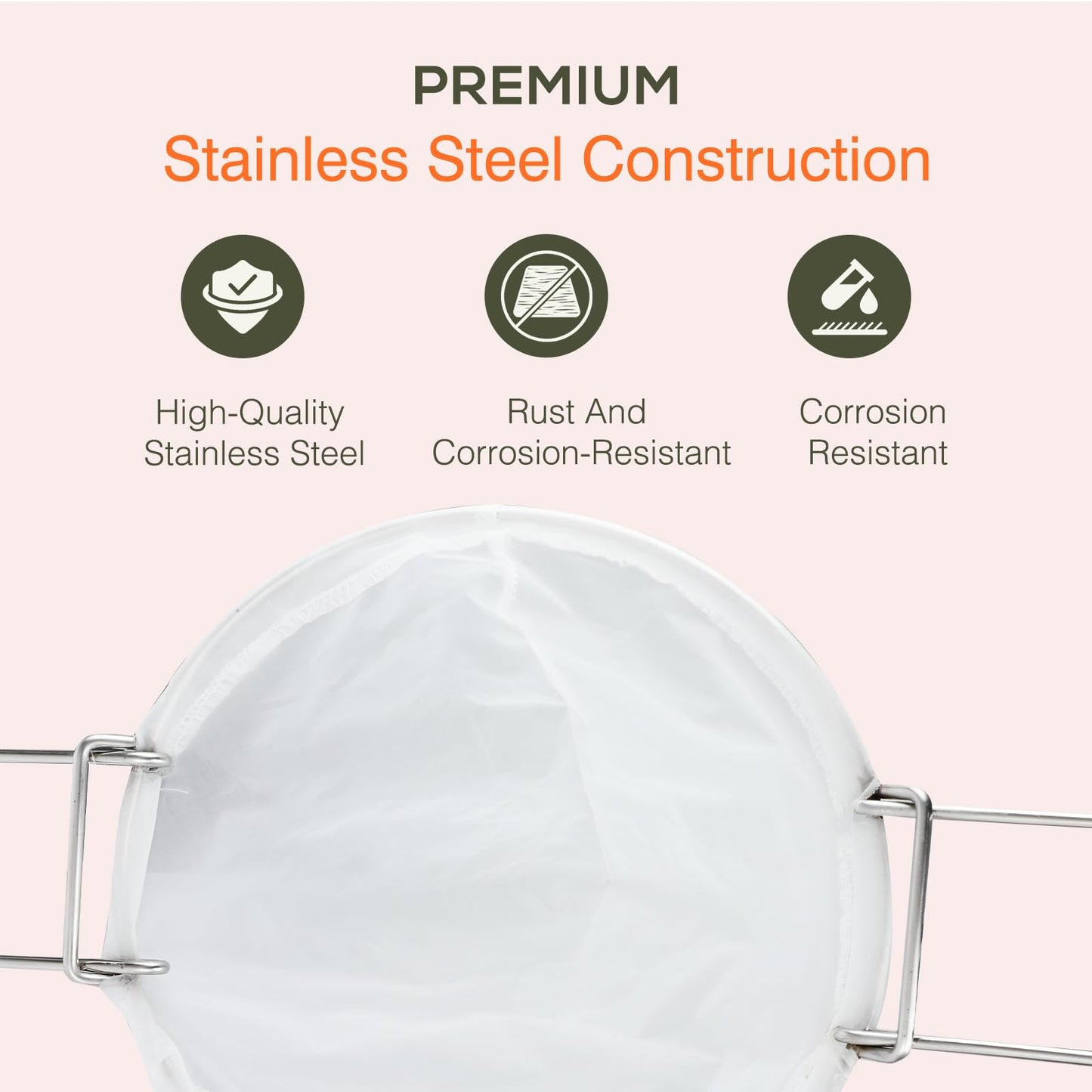 50PCS 10” Fryer Oil Filters, Deep Fryer Oil Cone Filter Filters with Folding Arms to Attach to Deep Fryers, Maple Syrup Grease Filter Cones, for Longer-Lasting Frying Oil & Maple Syrup