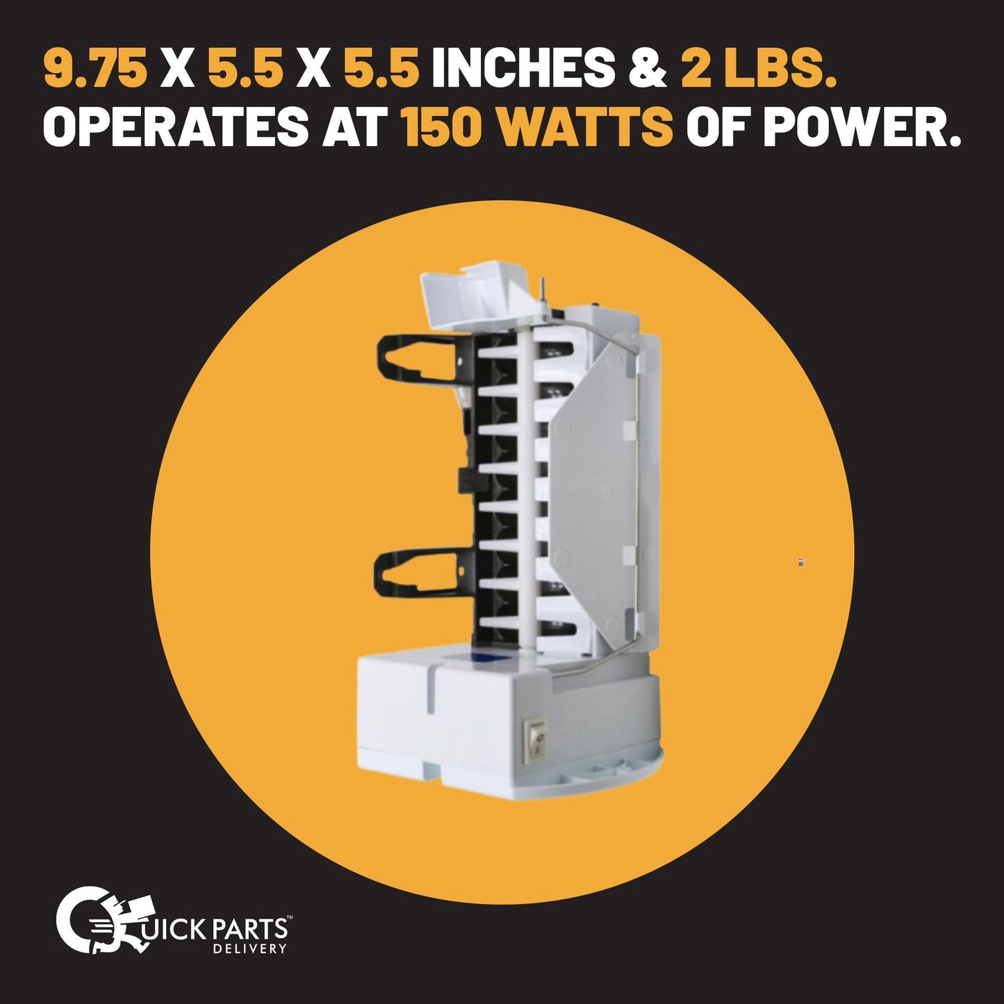 QPD Upgraded Ice Maker Replacement Kit for GE Refrigerators - Replaces WR30X10093, WR30X10061, and More