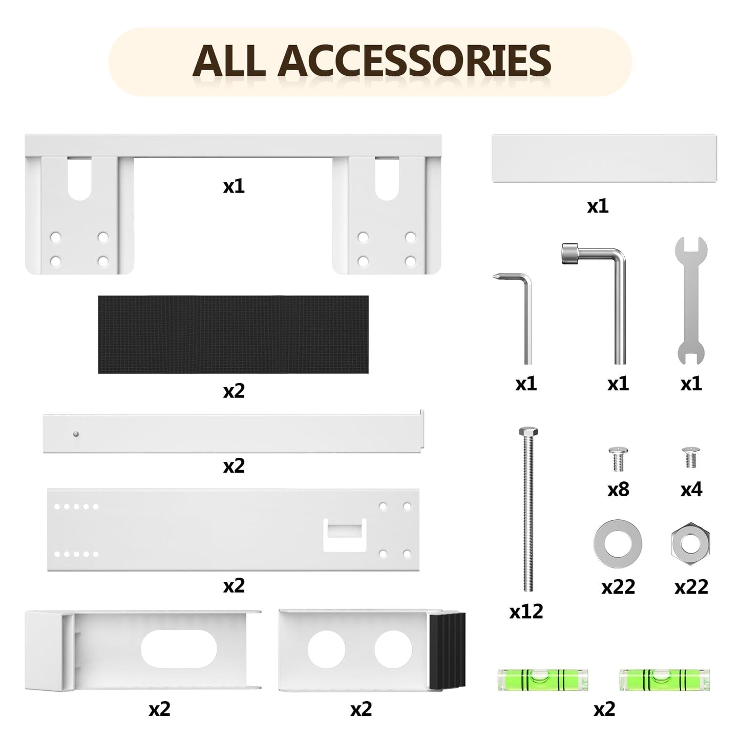 CZMIYRPY Window AC Bracket Air Conditioner Support Bracket No Drilling Heavy Duty AC Brackets for Windows Fit Single and Double-Hung Windows Hold Up to 220lbs