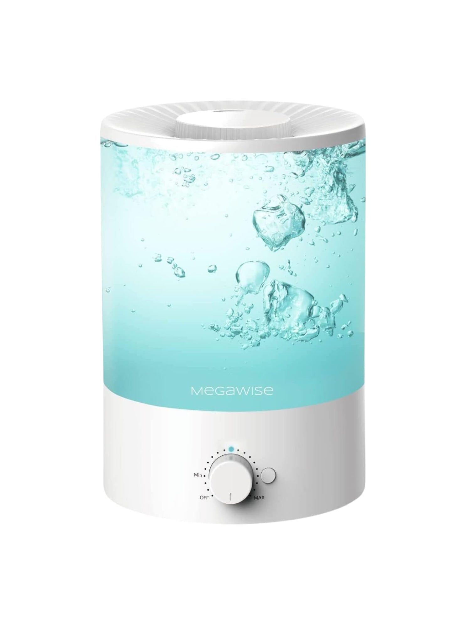 MegaWise 3.5L Cool Mist Humidifier – Whisper-Quiet Ultrasonic Vaporizer for Baby Nursery, Bedroom & Office | Top-Fill Design, Essential Oil Diffuser, Easy to Clean, 7-Color Night Light, Auto Shut-Off