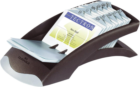 VISIFIX Desk Business Card Files,Black