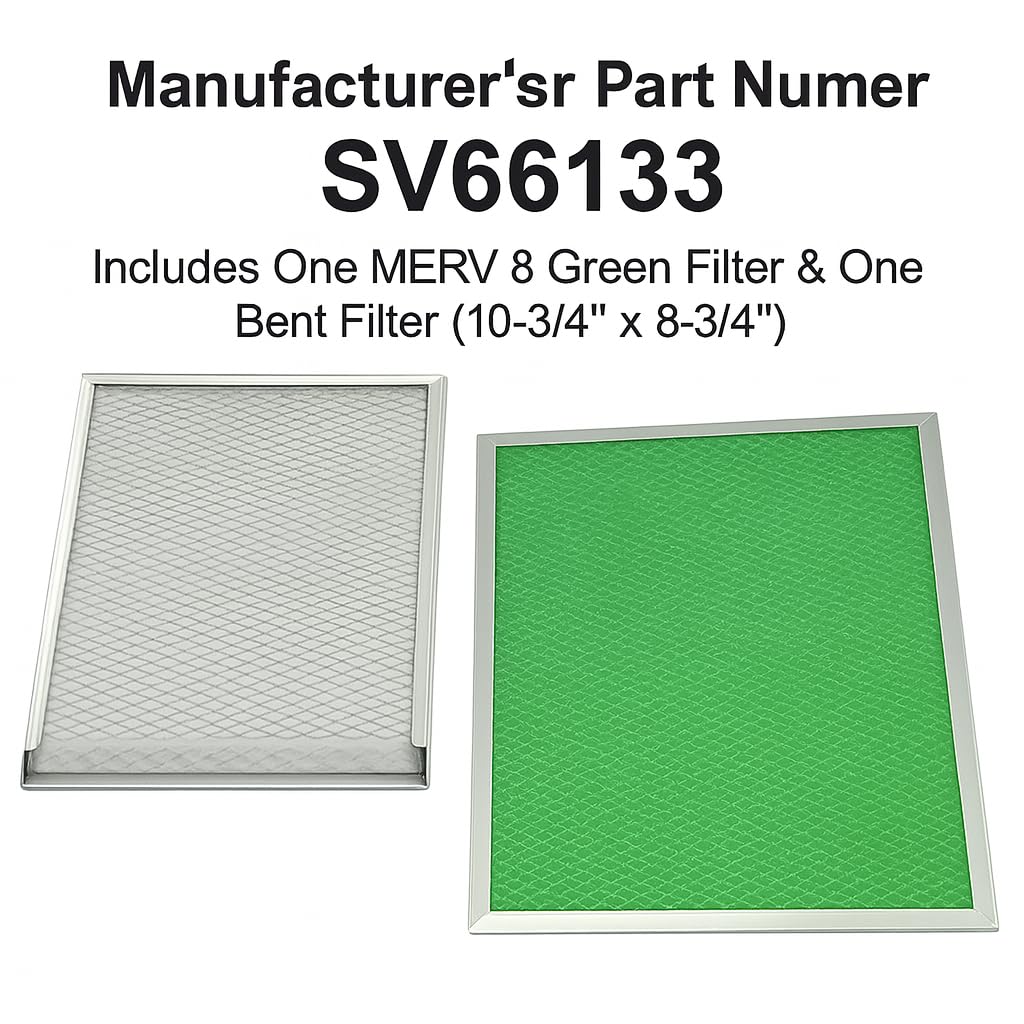 SV66133 Washable HRV Air Exchanger MERV8 Filter Kit - Size : 11 x 9 Inches - 2 Pieces