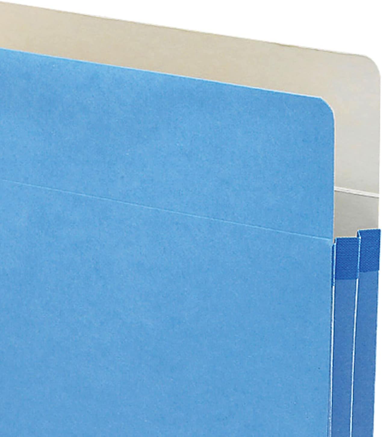 Smead File Pocket, Straight-Cut Tab, 1-3/4" Expansion, Letter Size, Blue, 25 per Box (73215)