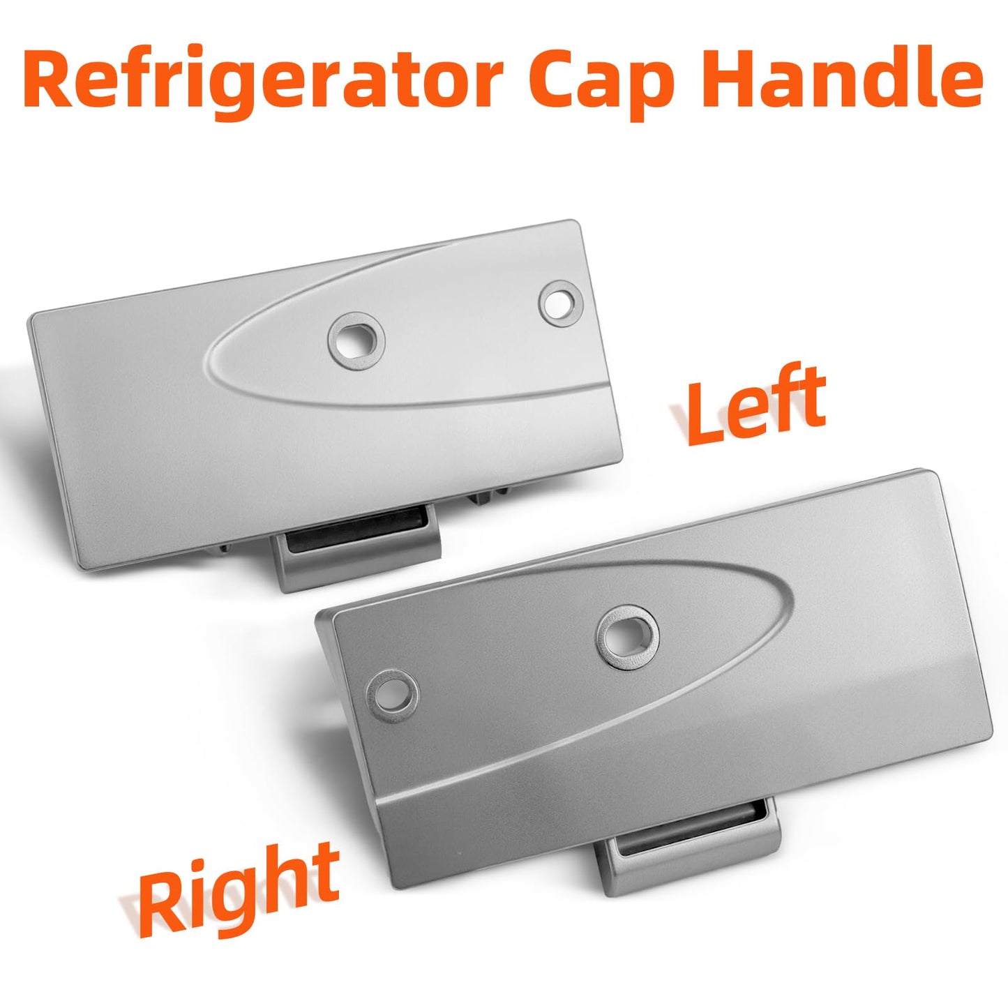 RF266AEPN RF267AERS Refrigerator Freezer Door Cap-Handle Left & Right Side Fits for Samsung RF268ABRS RFG237AARS RFG238AARS RFG297AARS RFG297ABRS RF263AERS RF266AERS RF267AEPN RF268ABPN RF26XAEPN