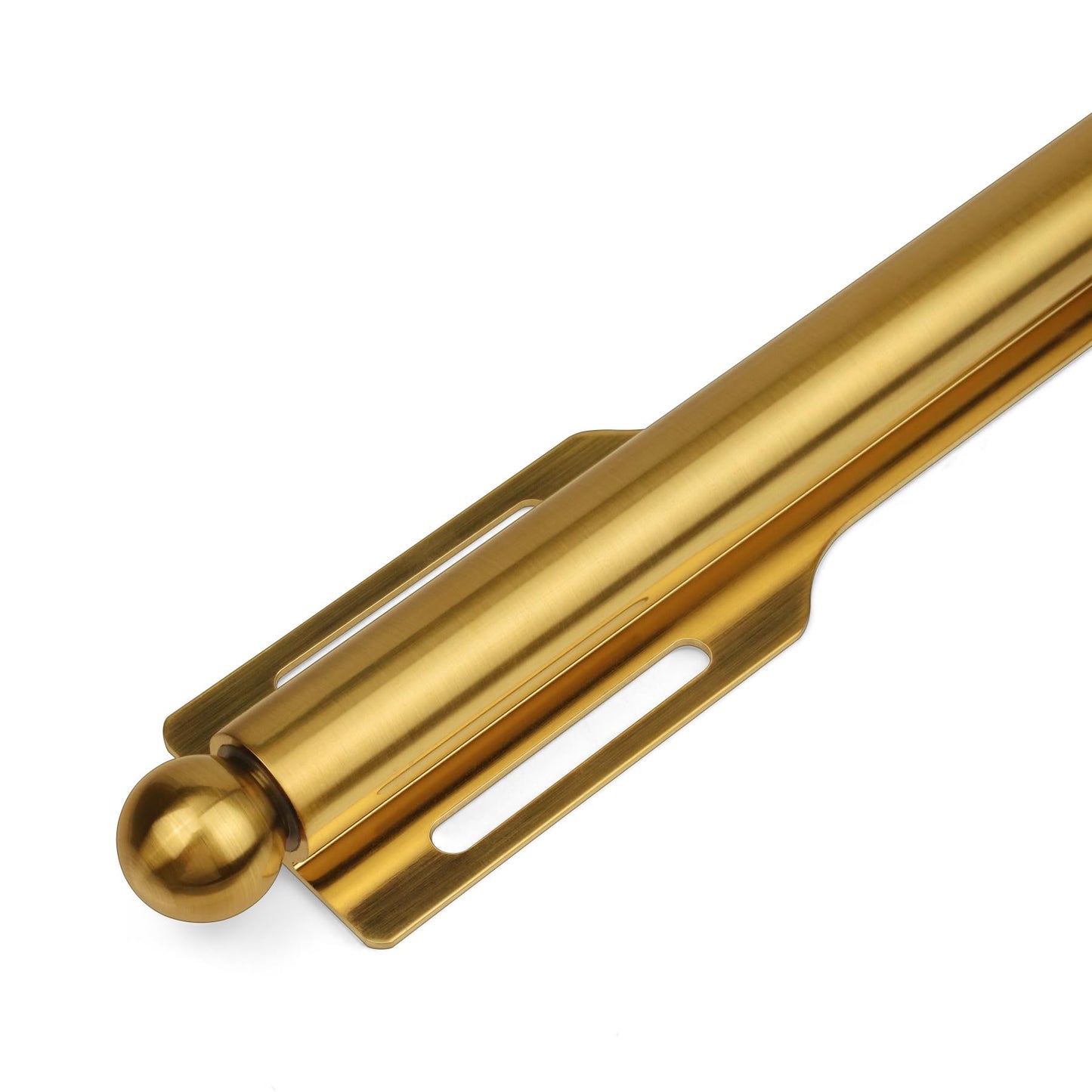 FIRJOY 12" Valet Rod for Closet Pull Out (2 Pack, Brushed Gold)