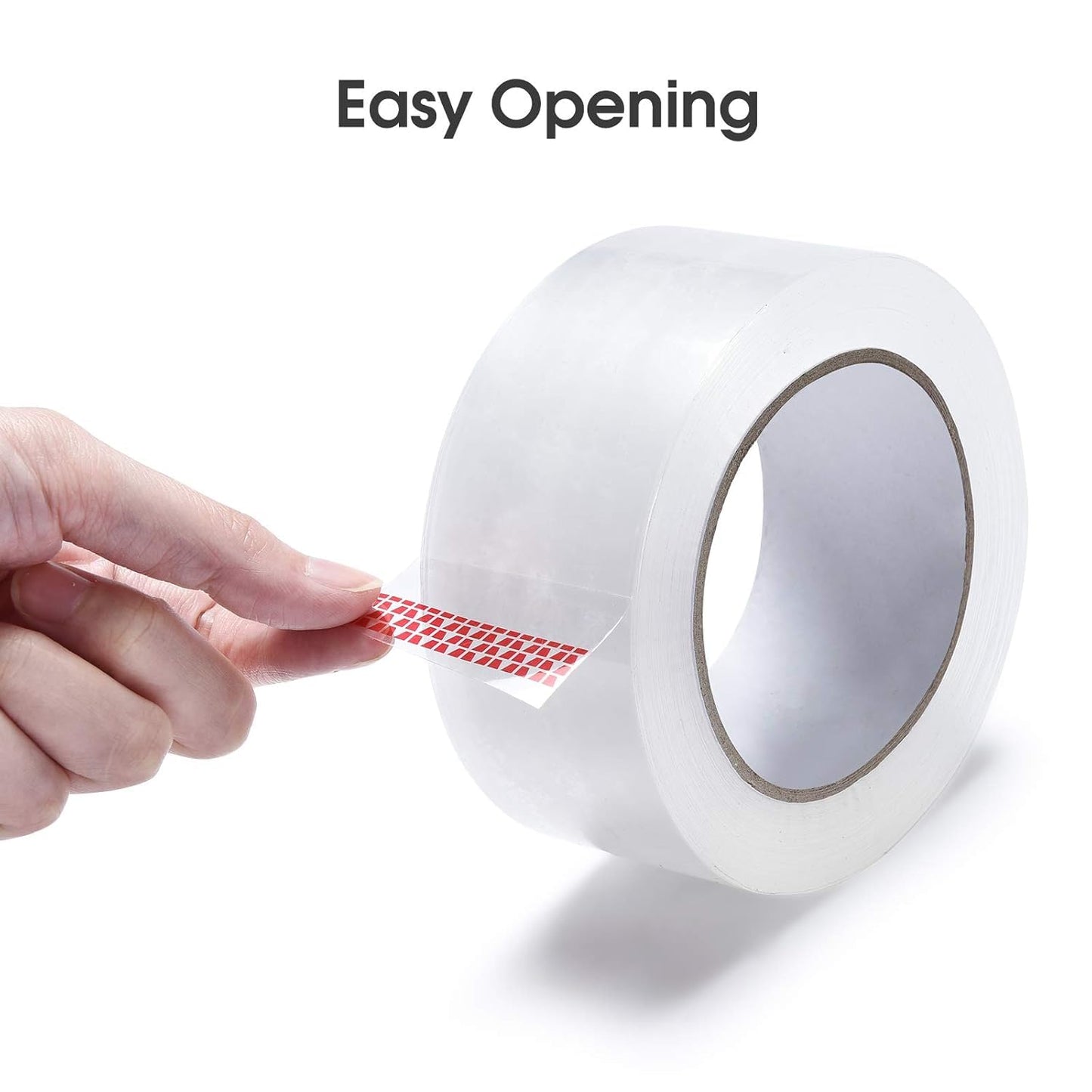 Pacific Mailer Clear Packing Tape, Heavy Duty Packaging Carton Tape for Shipping Packaing Moving Sealing, 2 Inch Wide, 2.7mil Thickness, 65 Yards Per Roll [Pack of 18]