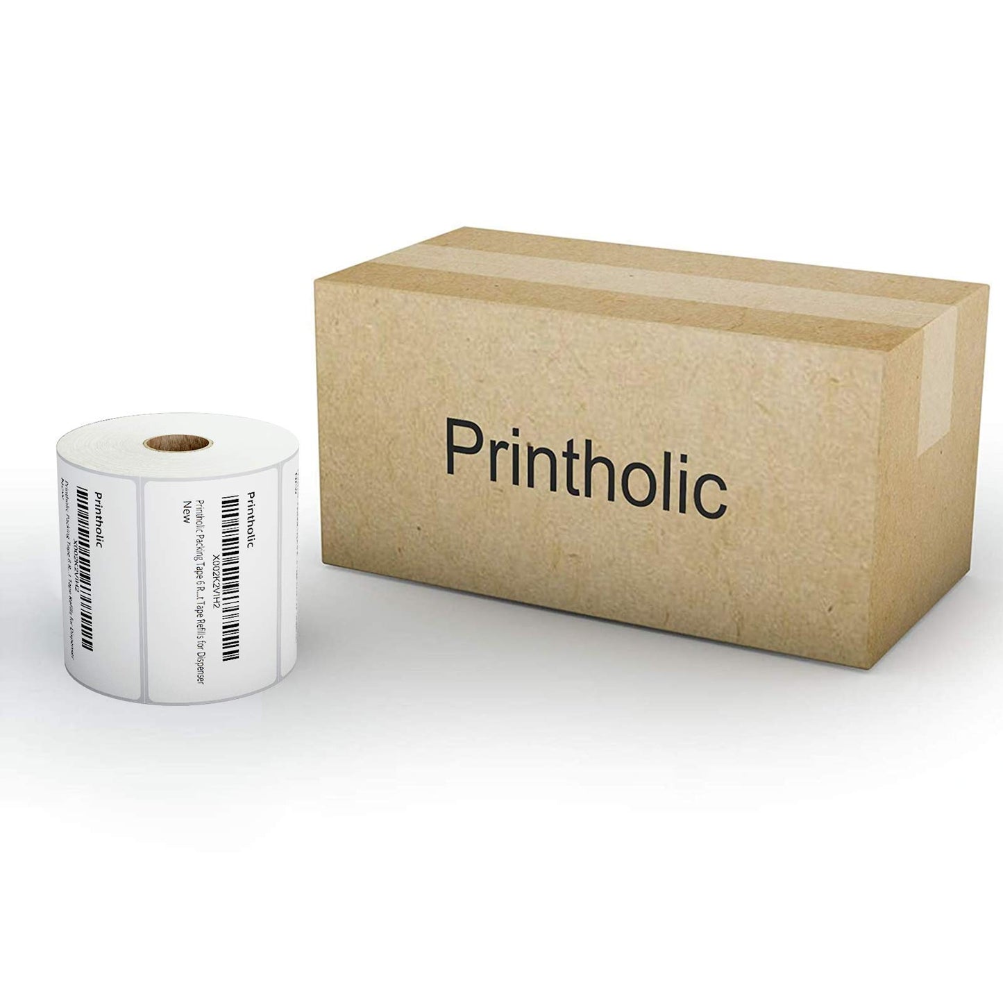 Printholic 12 Rolls 2" x 1" Direct Thermal Labels for Barcodes Postage Address Shipping Labels Compatible with Rollo & Zebra Desktop Printers Adhesive - 1300 Labels/Roll