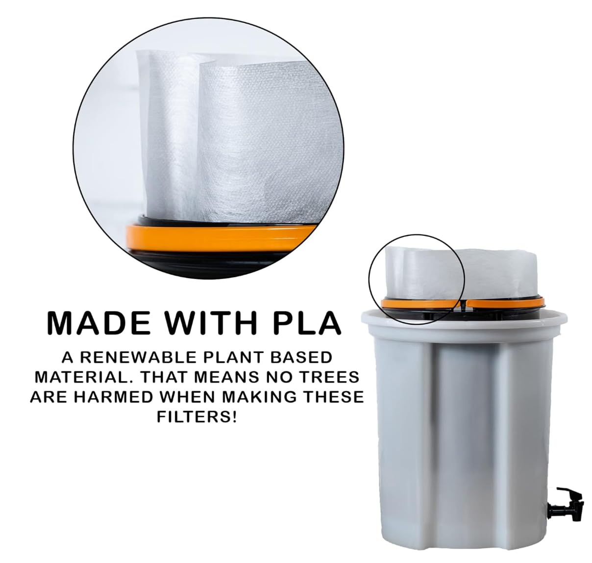SNAP! Cold Brew Commercial PLA Filter - 50 Count，Disposable Fine Mesh Brewing Bags Commercial Coffee Filters 17''x20'' for Toddy Commercial Coffee Makers, Natural White