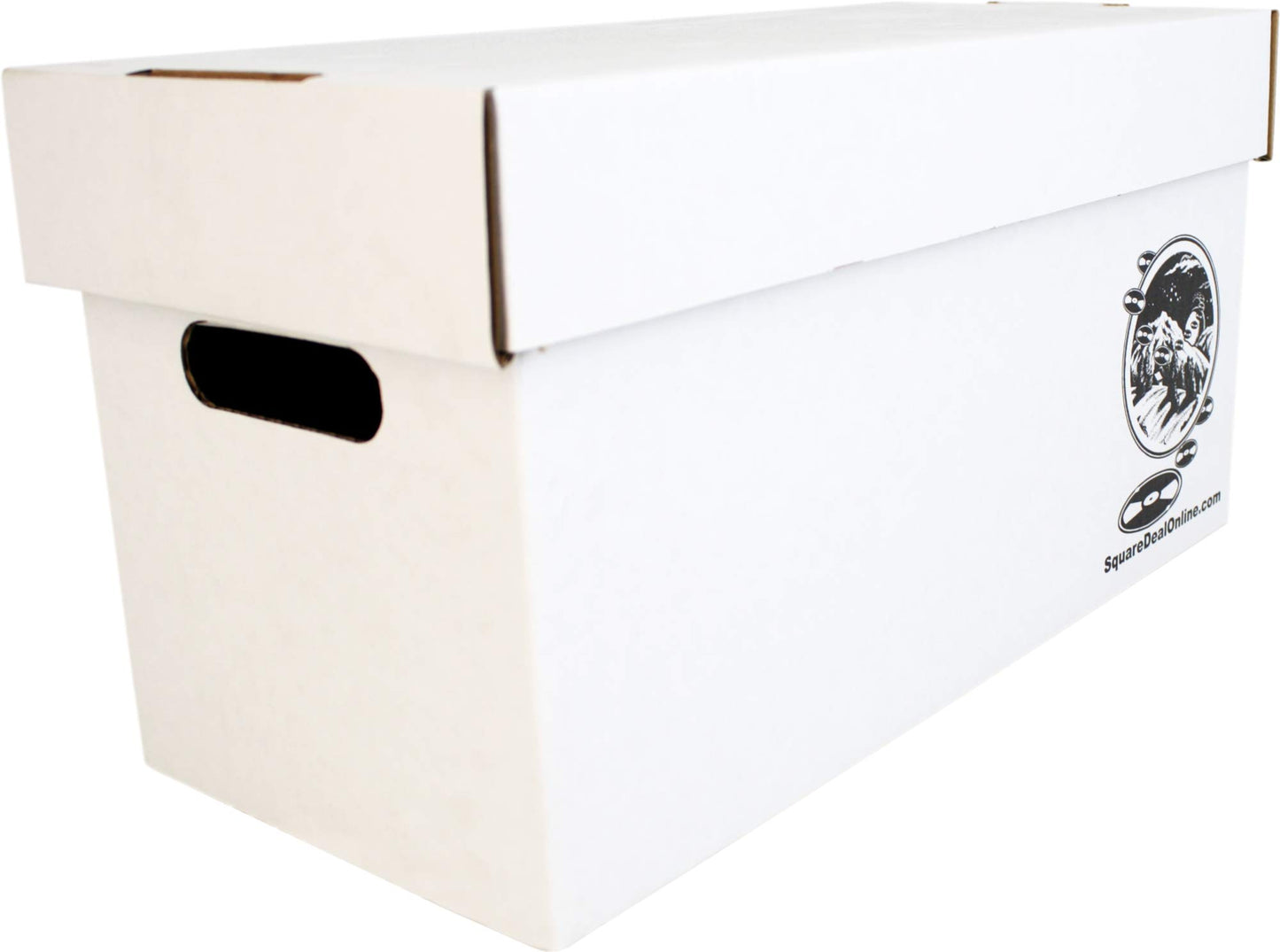 Durable Set of 5 - 7 inch Vinyl Record Storage Boxes - Sturdy Cardboard Construction with Removable Lid - Holds Up to 200 Records Each - Built Tough for Long-Term, Secure Archival Storage - #07BC09