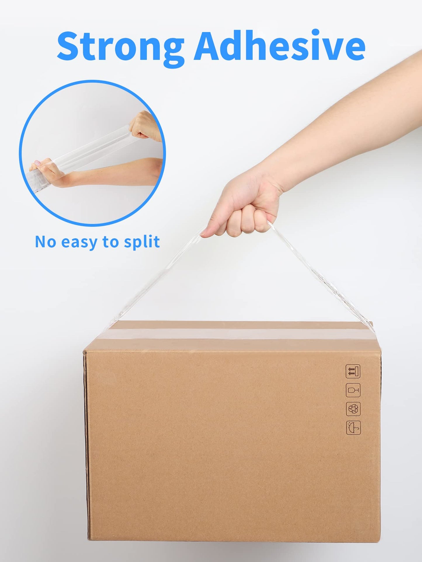 JARLINK Clear Packing Tape (24 Rolls), Heavy Duty Packaging Tape for Shipping Packaging Moving Sealing, 1.88 inches Wide, 55 Yards Per Roll, 1320 Total Yards
