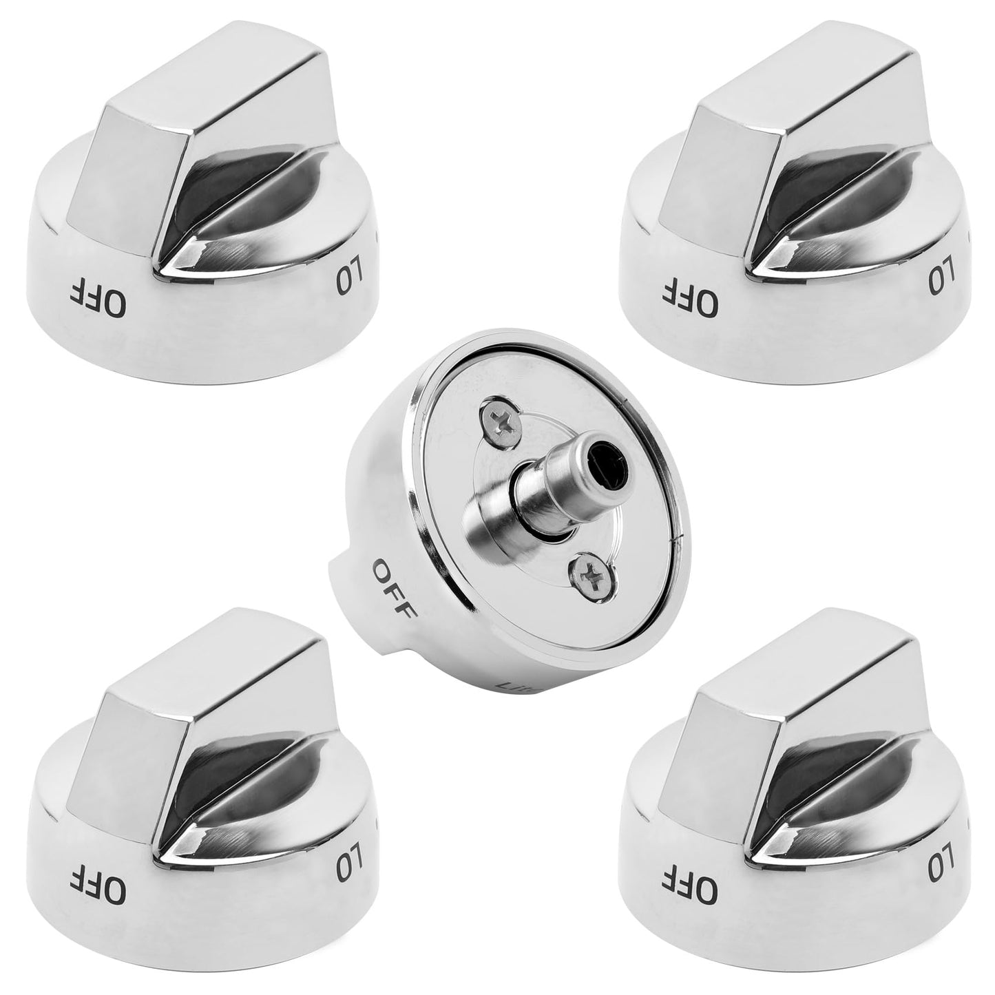 DG68-00377A Stove Knob Replacement for Samsung Oven Knobs Replacements for Samsung Compatible with NX58F5500SS FX710BGS NX58H9500WS NY58J9850WS NX58H9500WS, Stainless Steel Reinforcement, Durable
