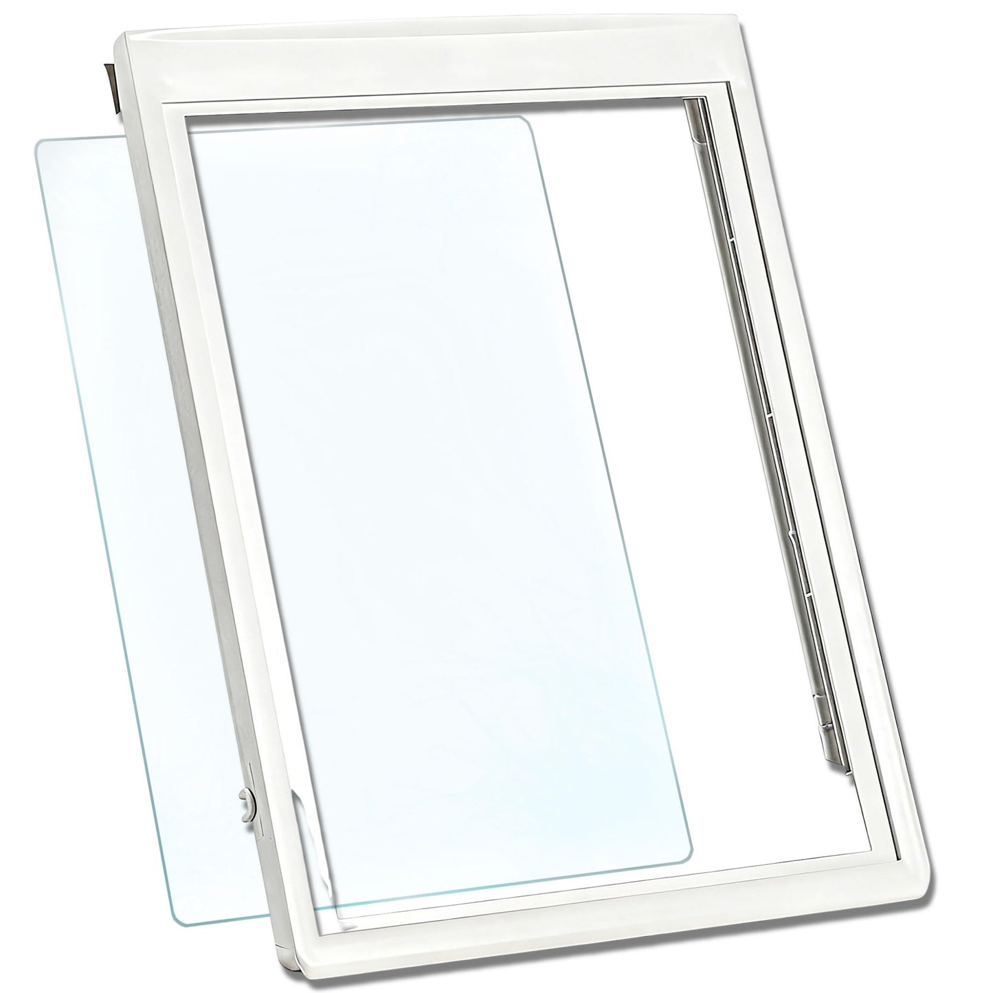 240354502 Upper Crisper Drawer Frame, White, Compatible with Frigidaire Refrigerator FRS3R2F, FRS3R3E, FRS3R3J, FRS3R4E, FRS3R5E, PHS37EH, PHS38EJ, PHS39EH, PHS39EJ, WRS3R3E Etc