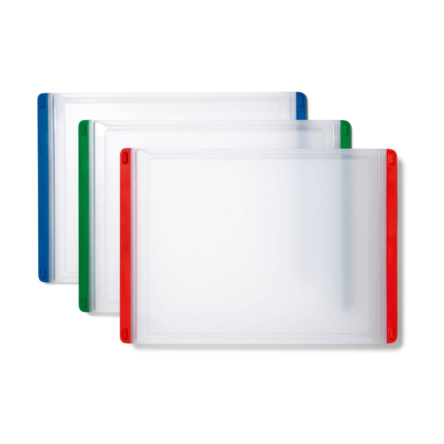 OXO Good Grips 3-Piece Plastic Everyday Cutting Board Set - Red, Green, Blue