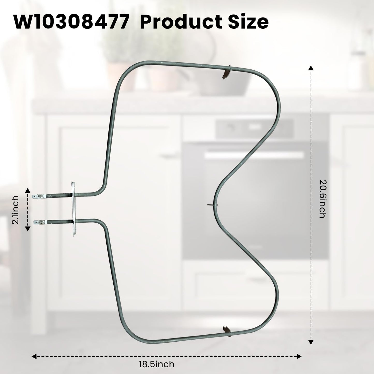 Xzionh WP308180 W10308477 Oven Bake Element Compatible With Whirlpool Electric Freestanding Range,Replacement AP6019197,3195067,8053713,814432,9758519,9758541,W10308477,WPW10308477vp,1719751