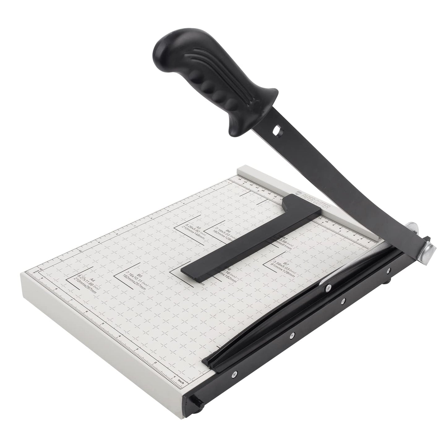 ZEQUAN 13 Inch Heavy Duty A4 Paper Cutter, Metal Base Guillotine Paper Trimmer, 10 Sheet Capacity Stack Paper Slicer for Office Home School