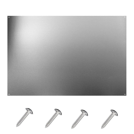 24 x 30-inch Reversible Stainless Steel Backsplash for Kitchen wall，Splatter Guard and Cooking Shield， Range Hood Accessories to Keep Kitchen Clean， Four Pre Drilled Holes for Easy Installation
