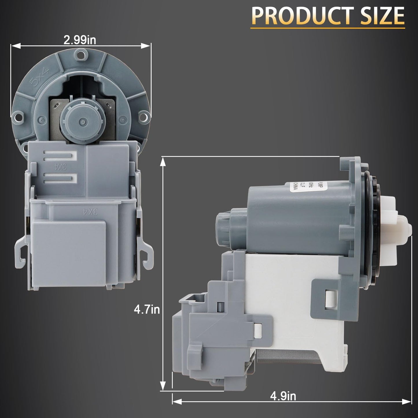 Siwdoy DC68-03172B-03 DC68-03172C Washer Drain Pump Motor Compatible with SAMSUNG Washing Machines