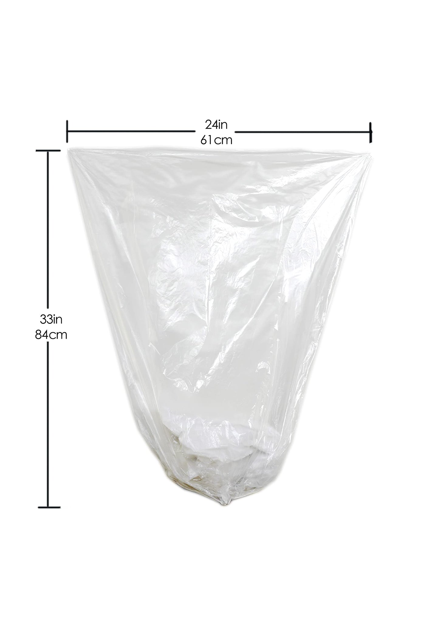 TYPLASTICS Trash Can Liners - Wholesale 1000 Count High Density Garbage Bags on Perforated Roll 10-15 Gallon 24" x 33"