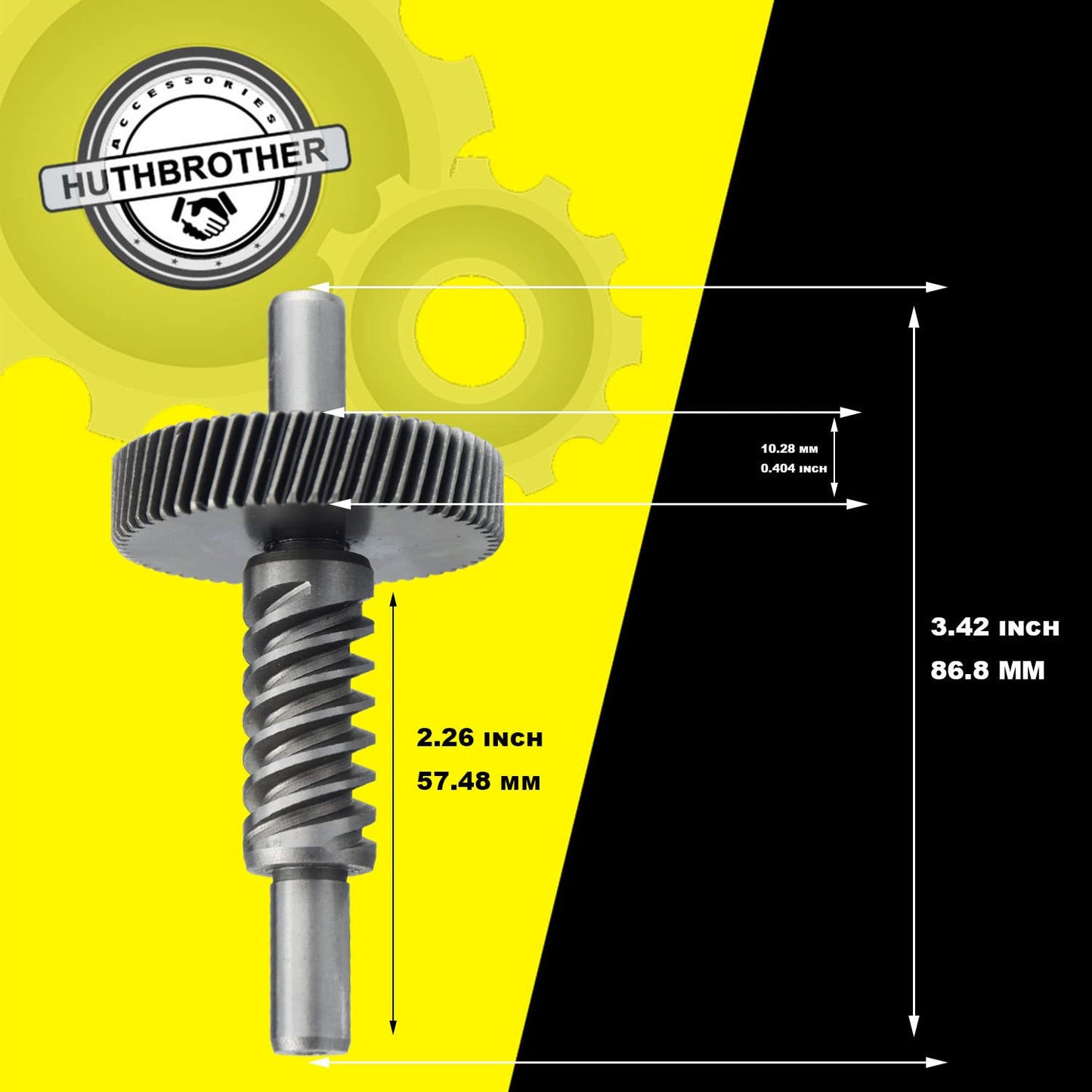 9709231 9703337 W11086780 9709511 Worm Gear Kit for KitchenAid Whirlpool 5QT&6QT, Mixer Gear Parts Drive Gear Replacement - W/Food Grade Grease