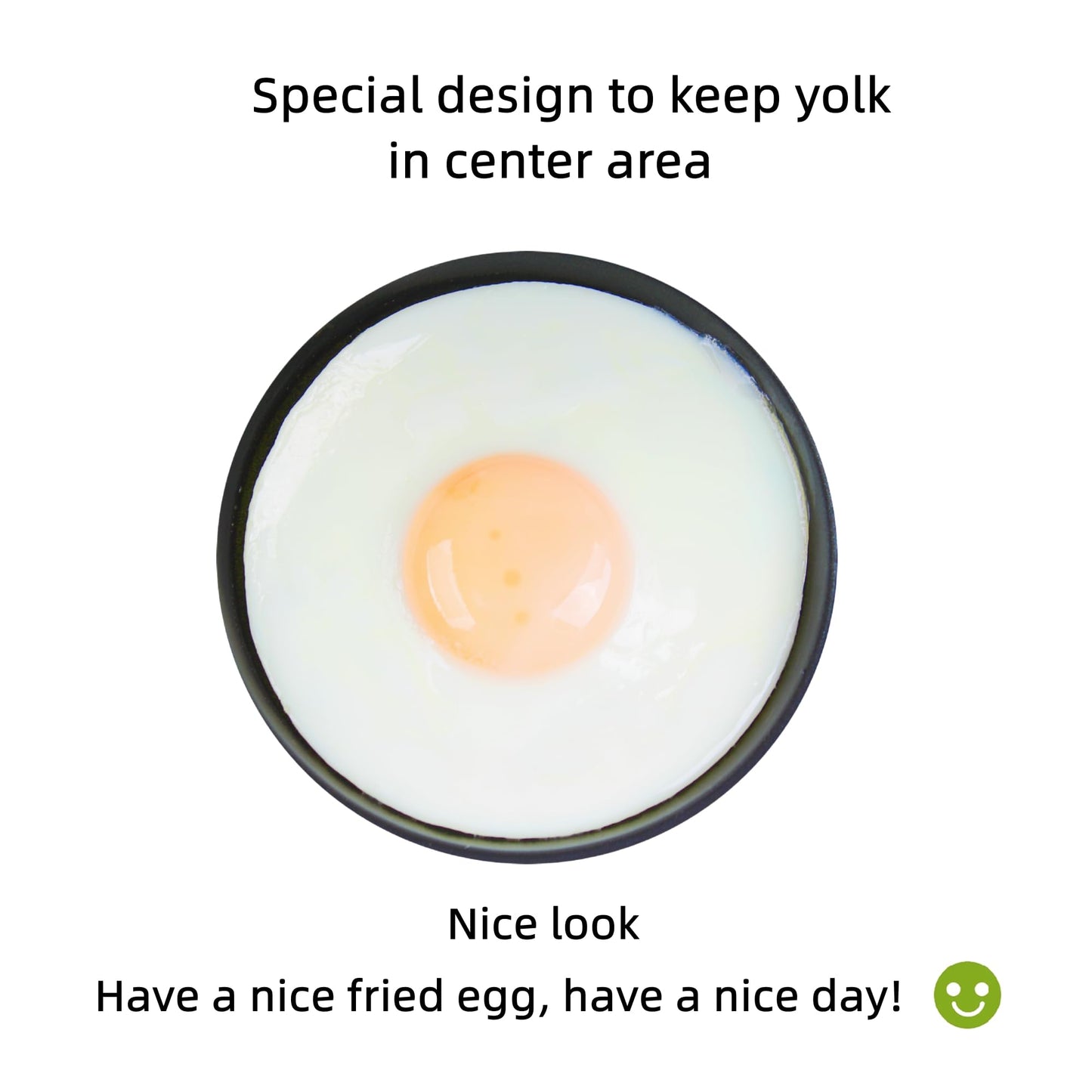 Hyvance Smart Fried Egg Cooker, Automatic Fried Egg Maker for 6 Features like Sunny Side Up, Over Easy, Fully Cooked & More. Auto Power Off, Alarm, Round Shape, Non Stick Coating PFAS FREE (White)