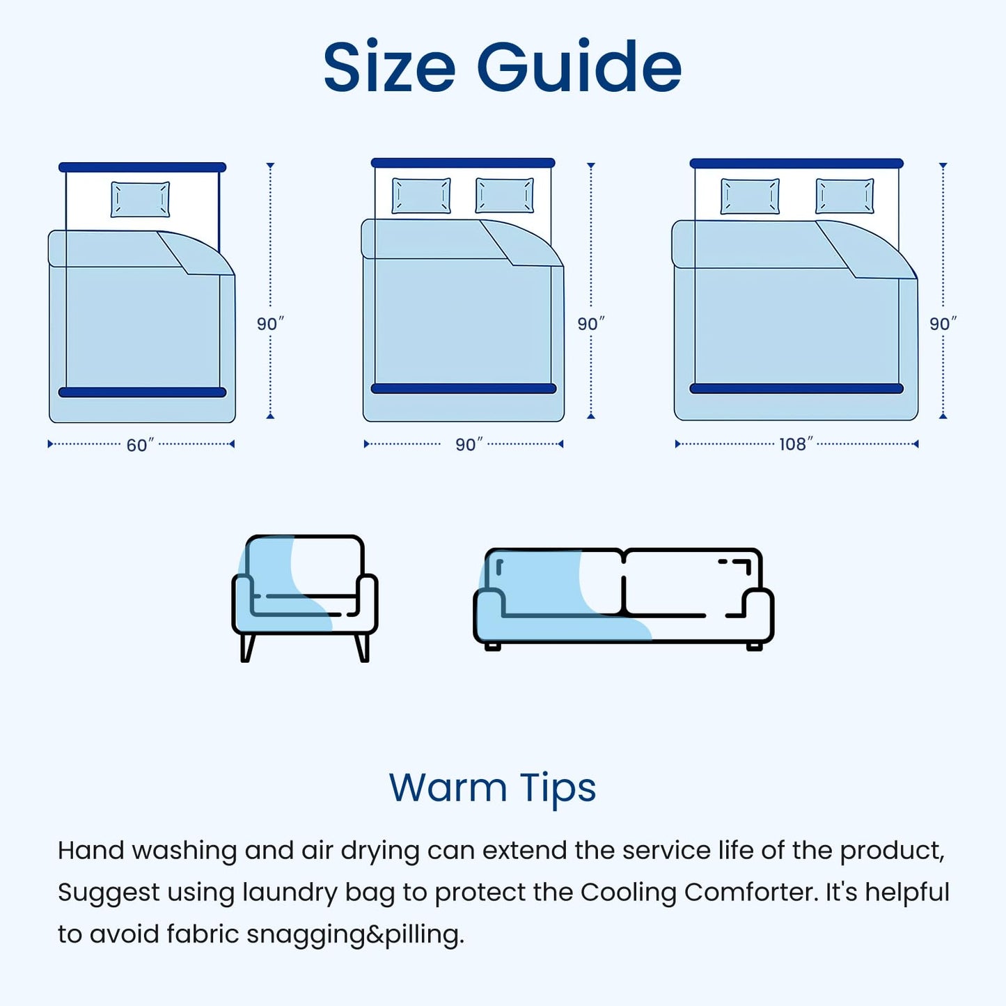 Topcee Cooling Comforter 60"x90"-Cooling Blanket Everlasting Cold Touch for Hot Sleepers-Q-max 0.35 Double-Sided Lightweight Design Summer Ice Blanket for Night Sweats-Grey Twin