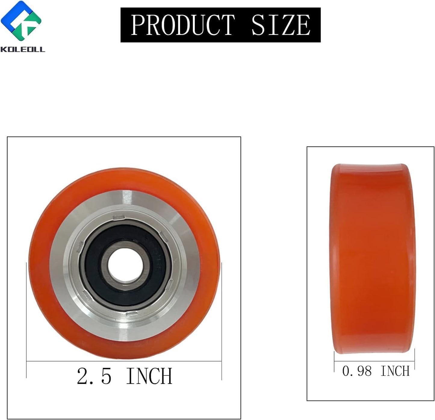 KOLEOLL 6 Pack 70298701P Roller And Seal Kit Compatible with HUEBSCH Speed Queen IPSO Dryer Support Roller Bearing 70568201 AP6240652 70052601 70052601P