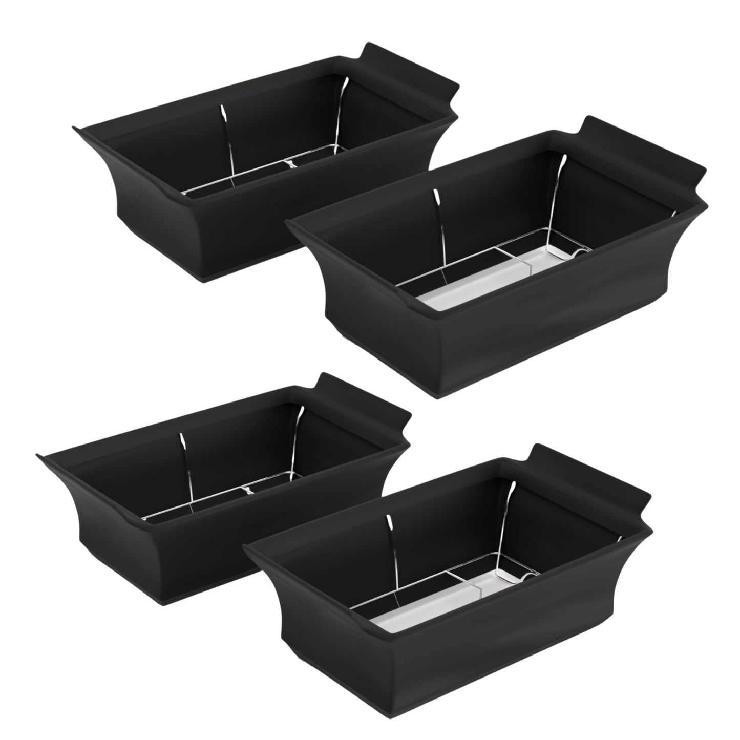 4 Pack - Brooklyntrend Chafer Wind Guard, Chafing Dish Wind Guard, Handle Covered Chafing Dish Shiel, Decorative Cover over Chafer Dish (black)