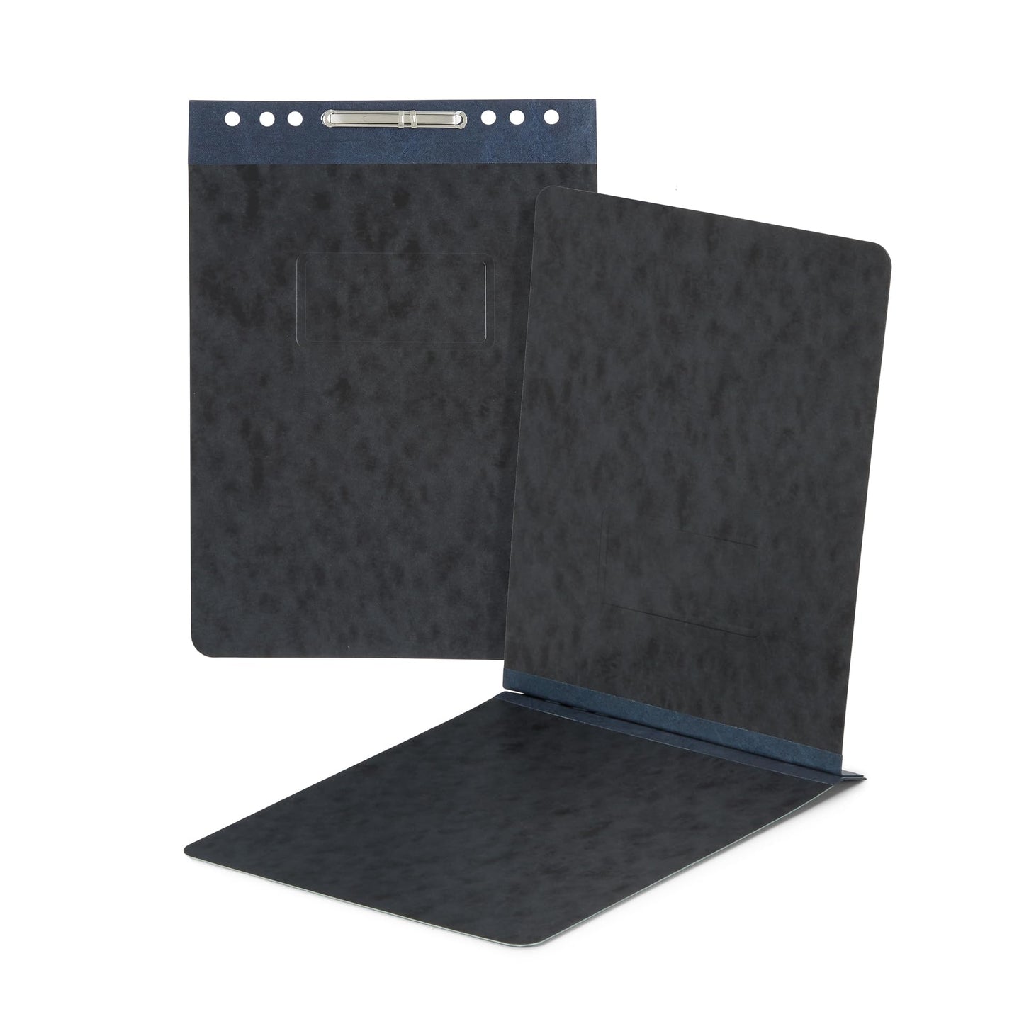 25 Blue Summit Supplies Report Covers with Sliding Bar Fastener - Black Pressboard Report Covers, Letter Size, Durable 2'' Capacity Business Report Covers